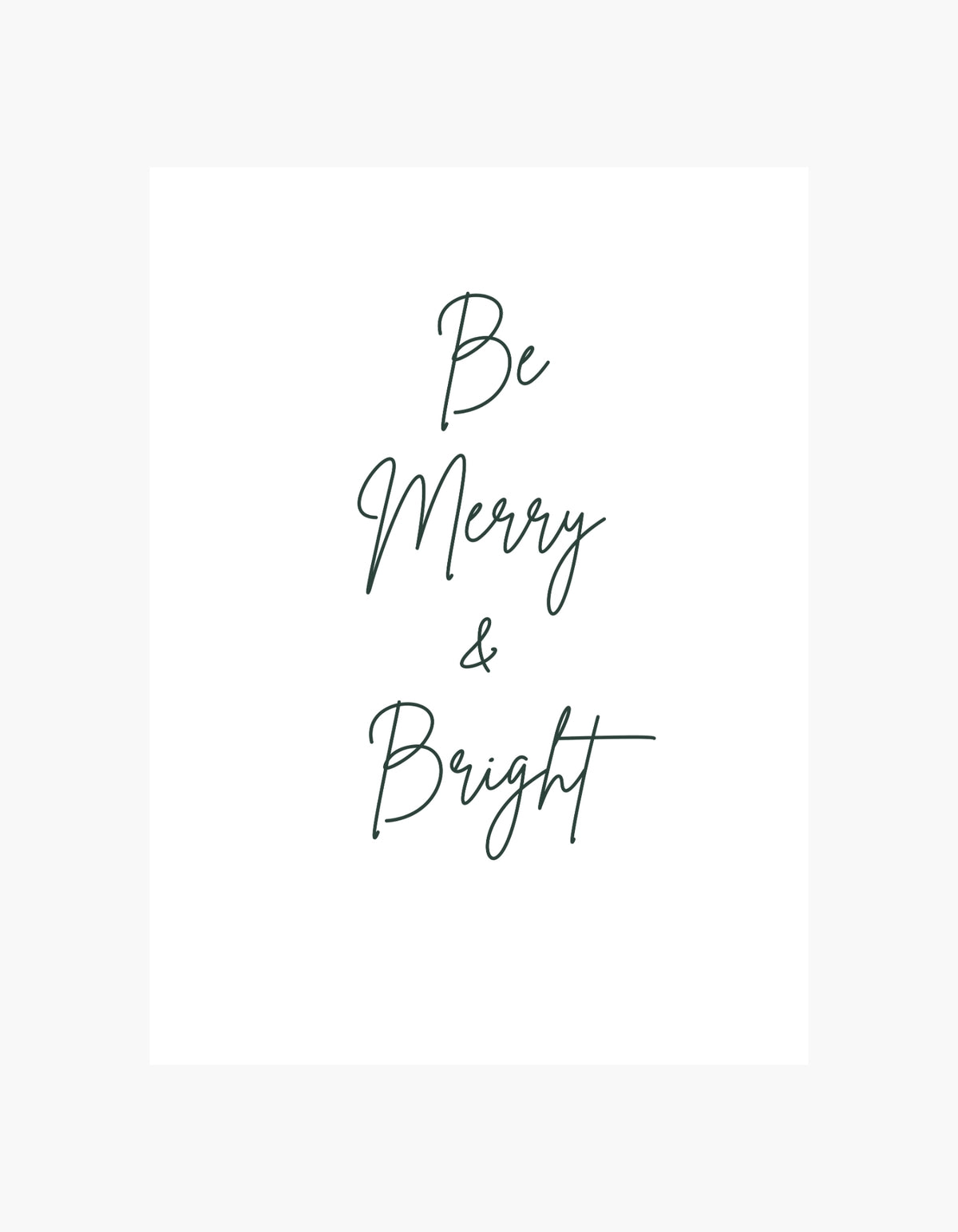 Be Merry & Bright Poster