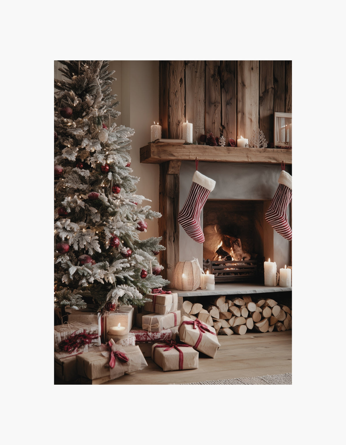 Cozy Christmas Home Poster