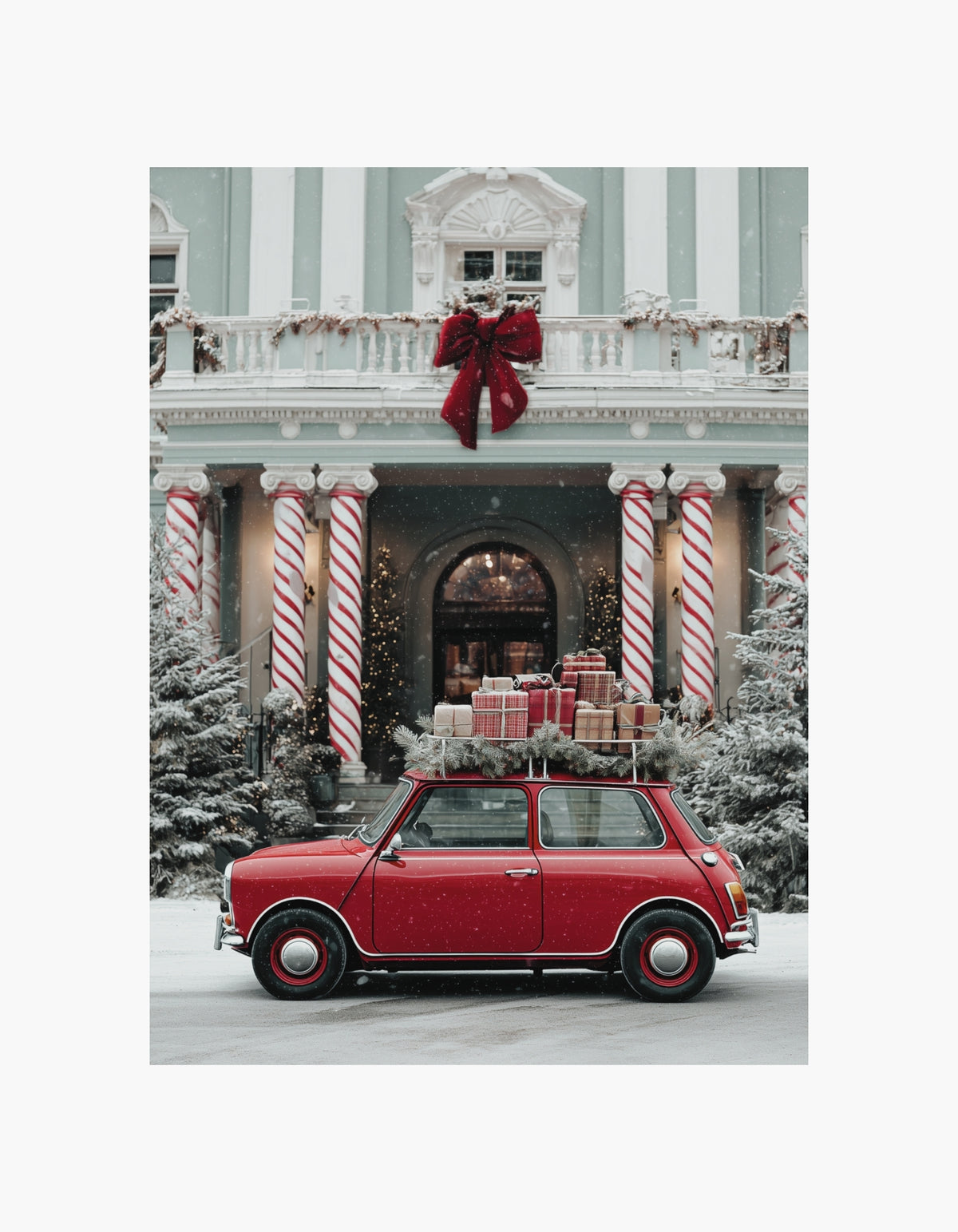 Christmas Gift Car Poster