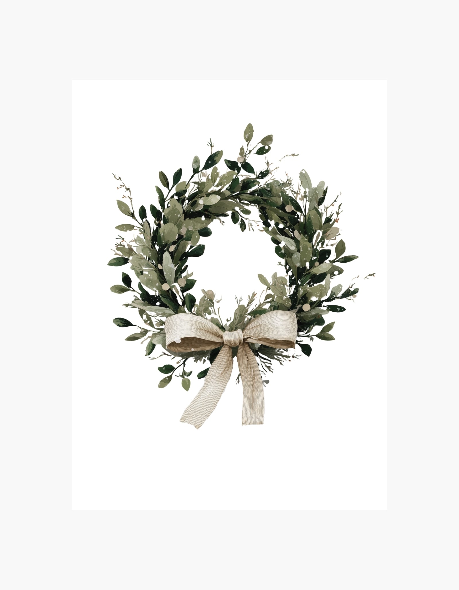 Christmas Wreath Poster