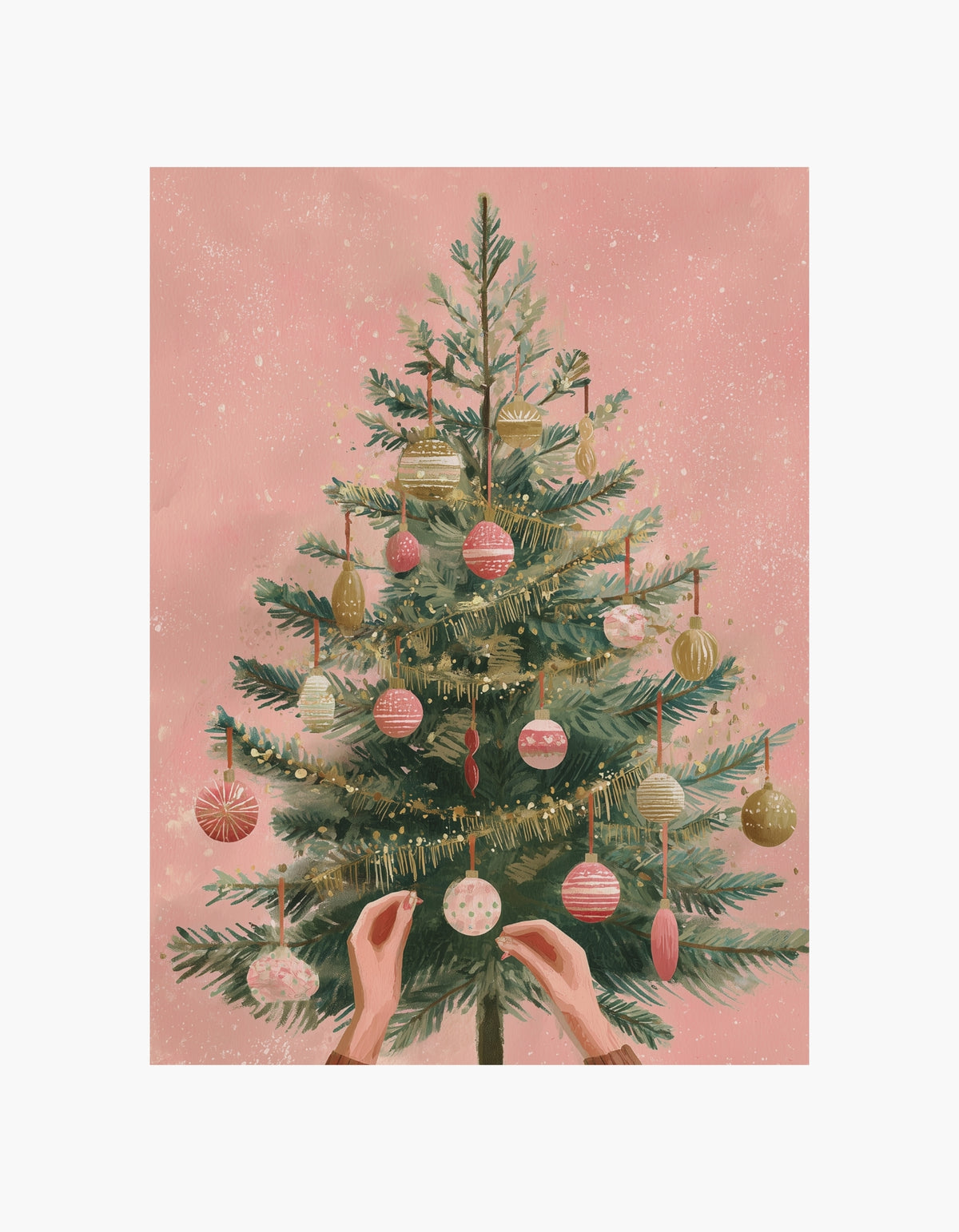 Decorating the Christmas Tree Poster