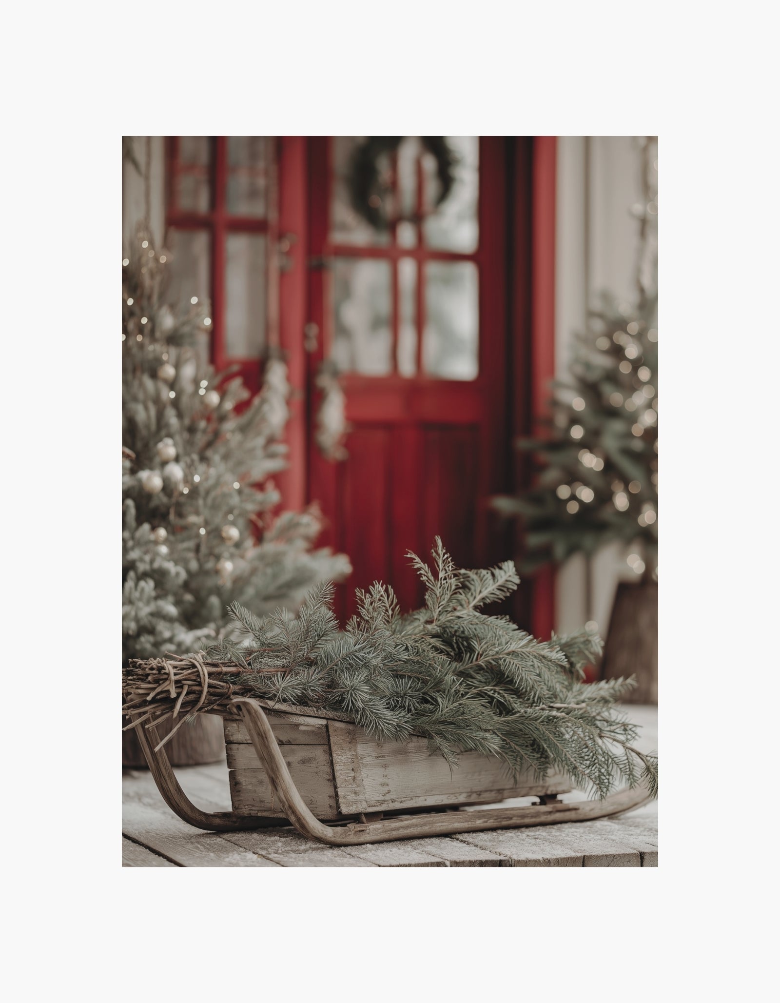 Christmas Sled Poster