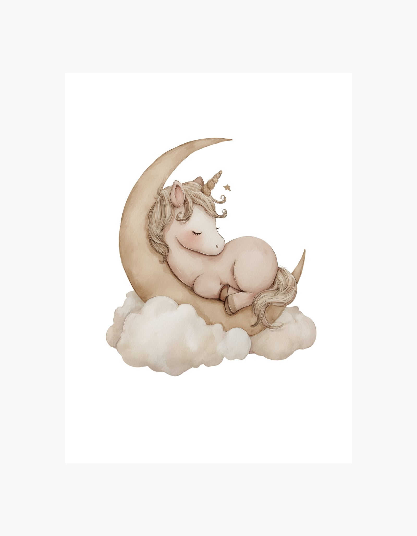 Sleeping Unicorn Poster