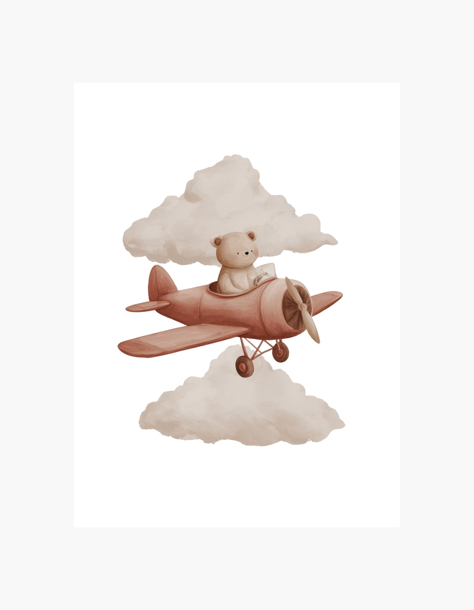 Flying Bear Poster