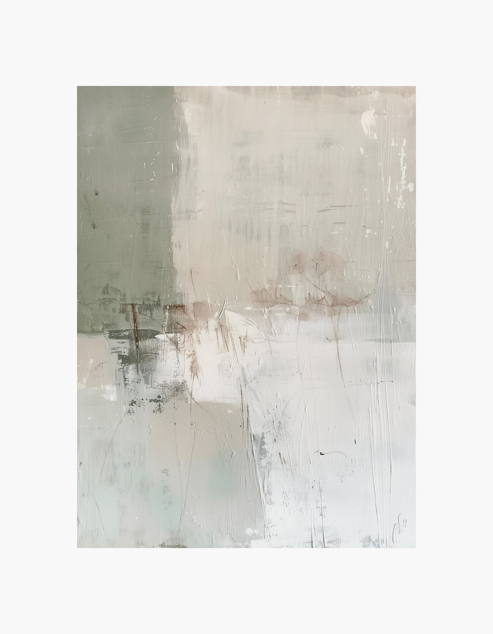 Calm Abstract Layers Poster