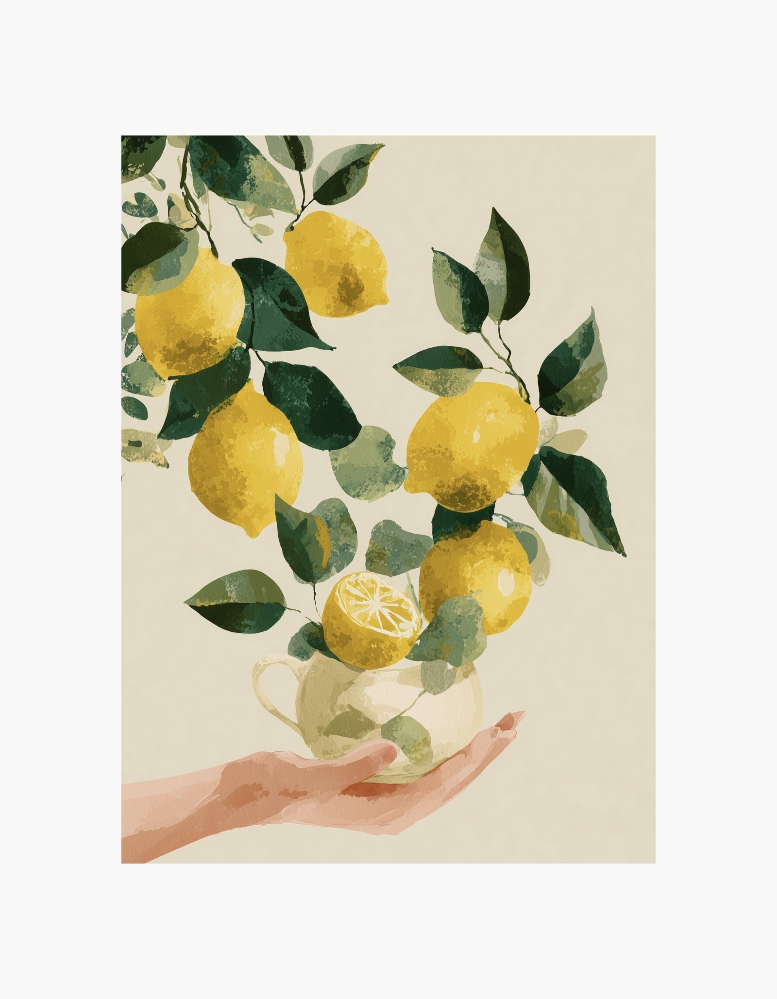 Lemon Garden Poster