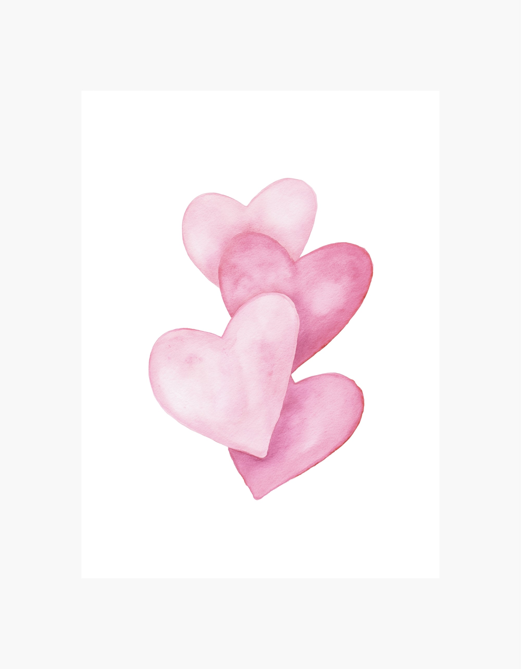 Pink Hearts Poster