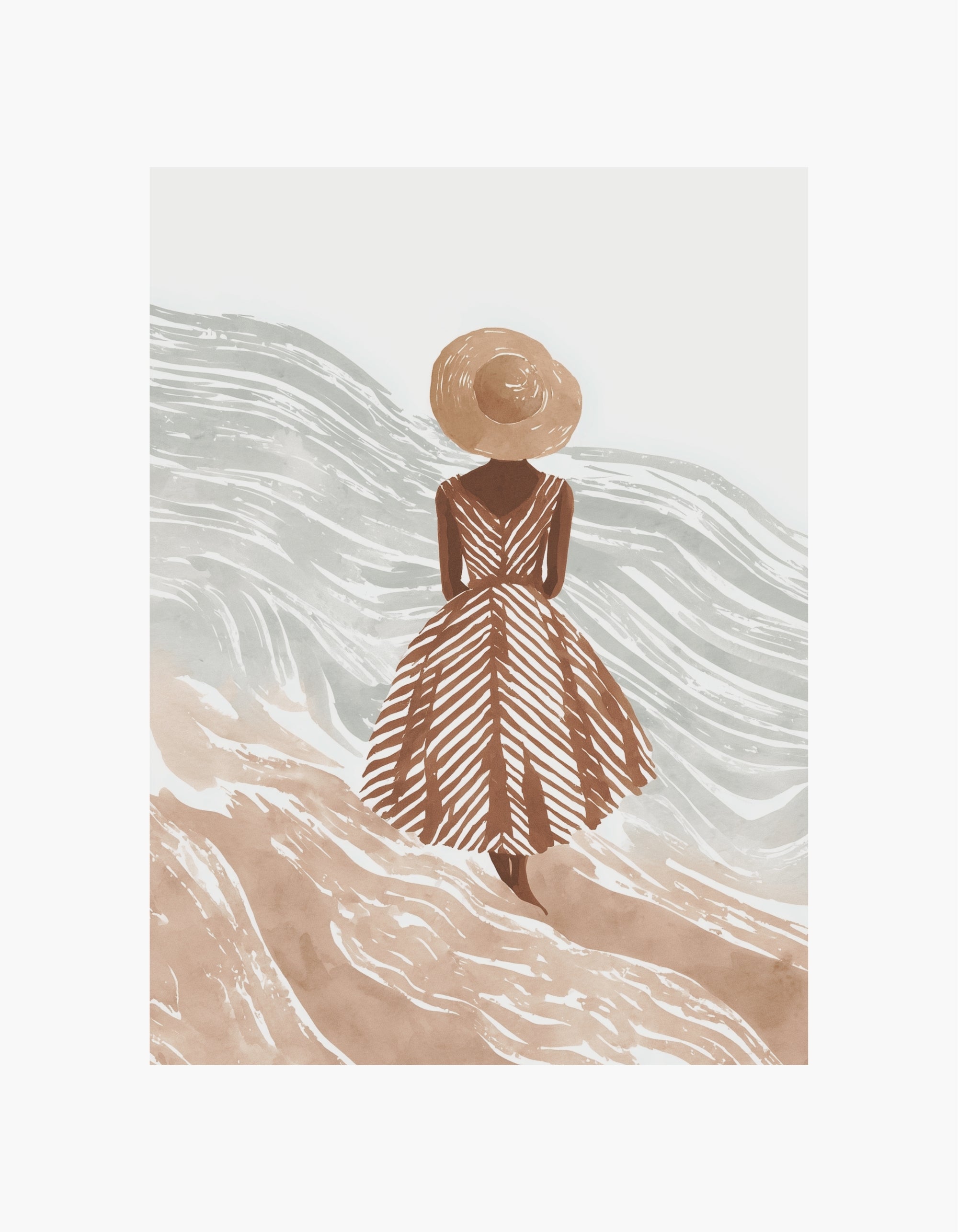 Beach Woman Poster