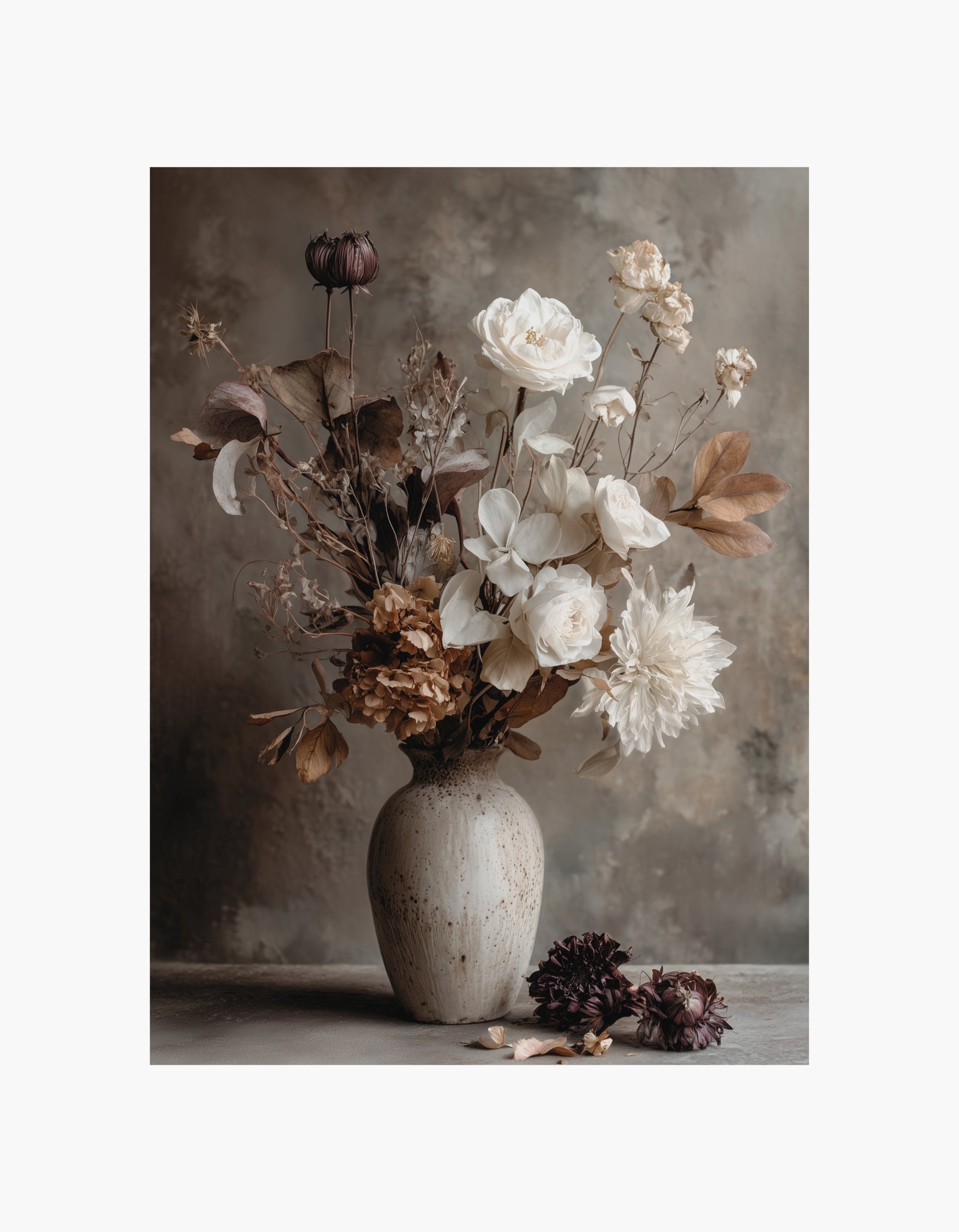 Rustic Flowers Poster