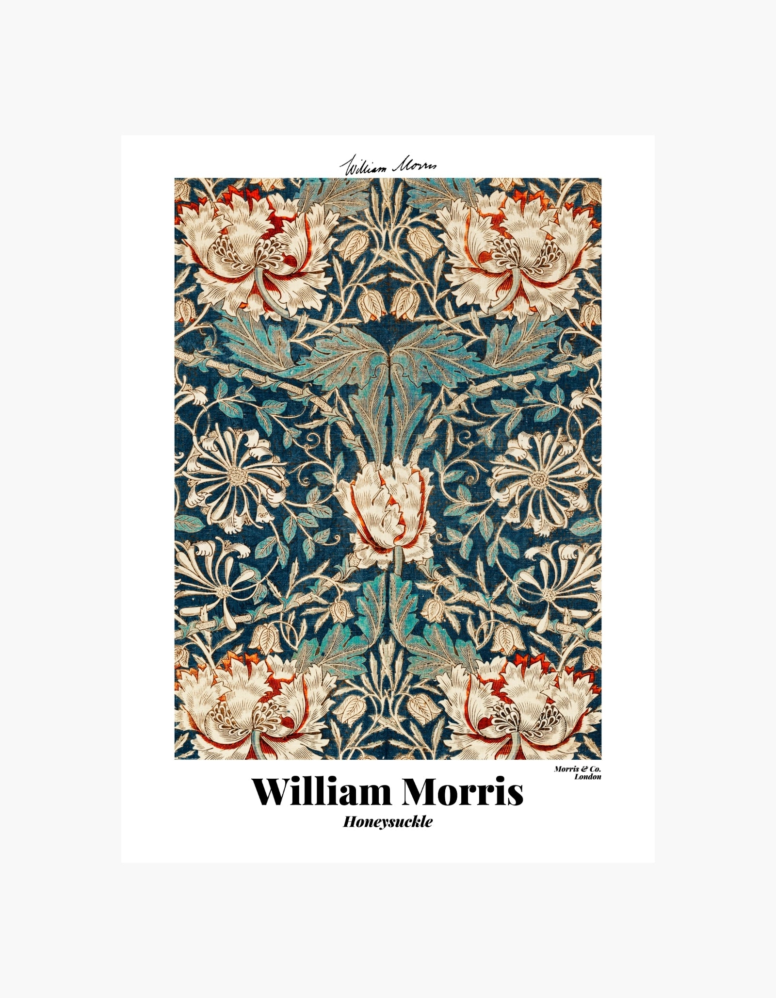 William Morris Honeysuckle Poster