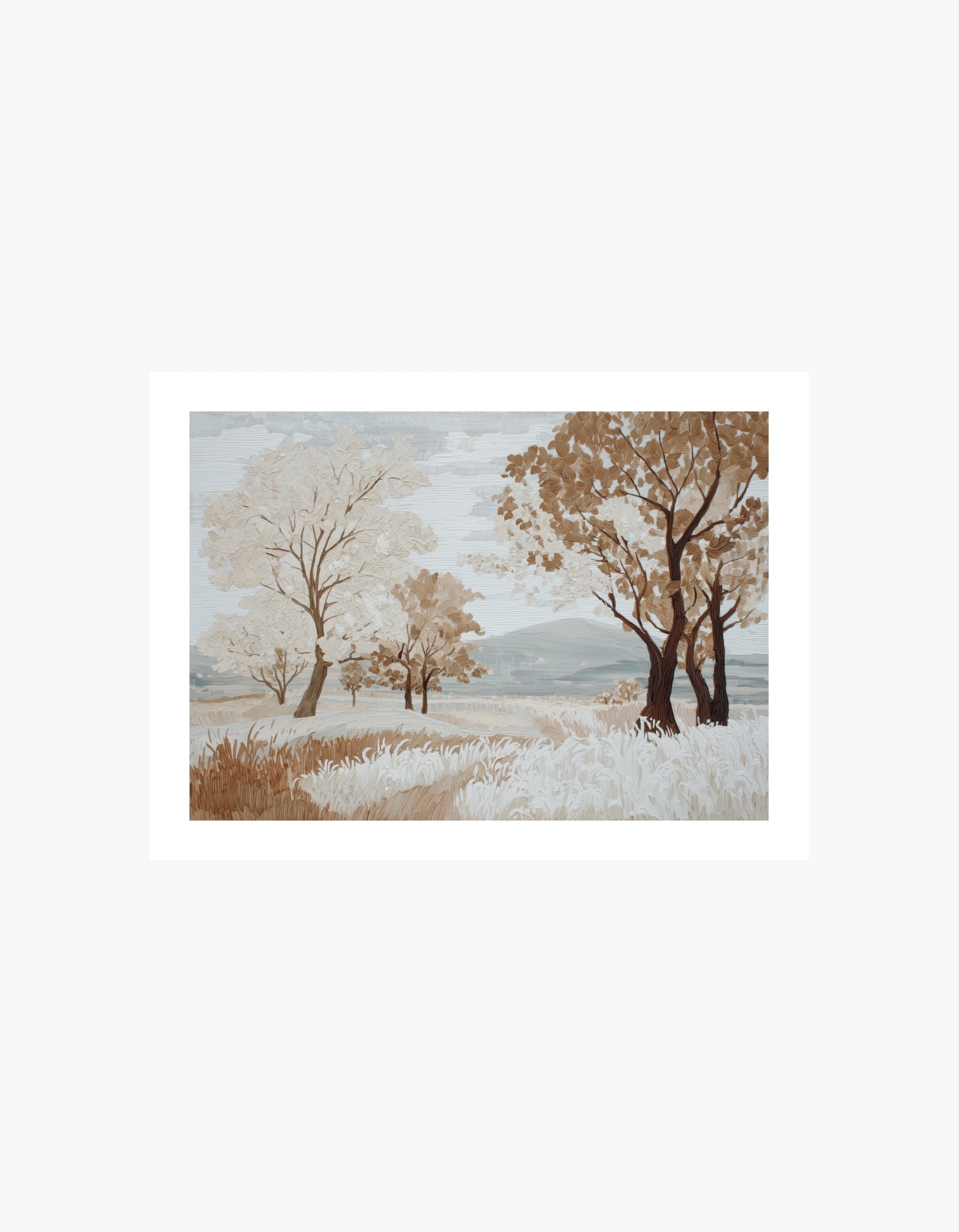 Beige Landscape Poster