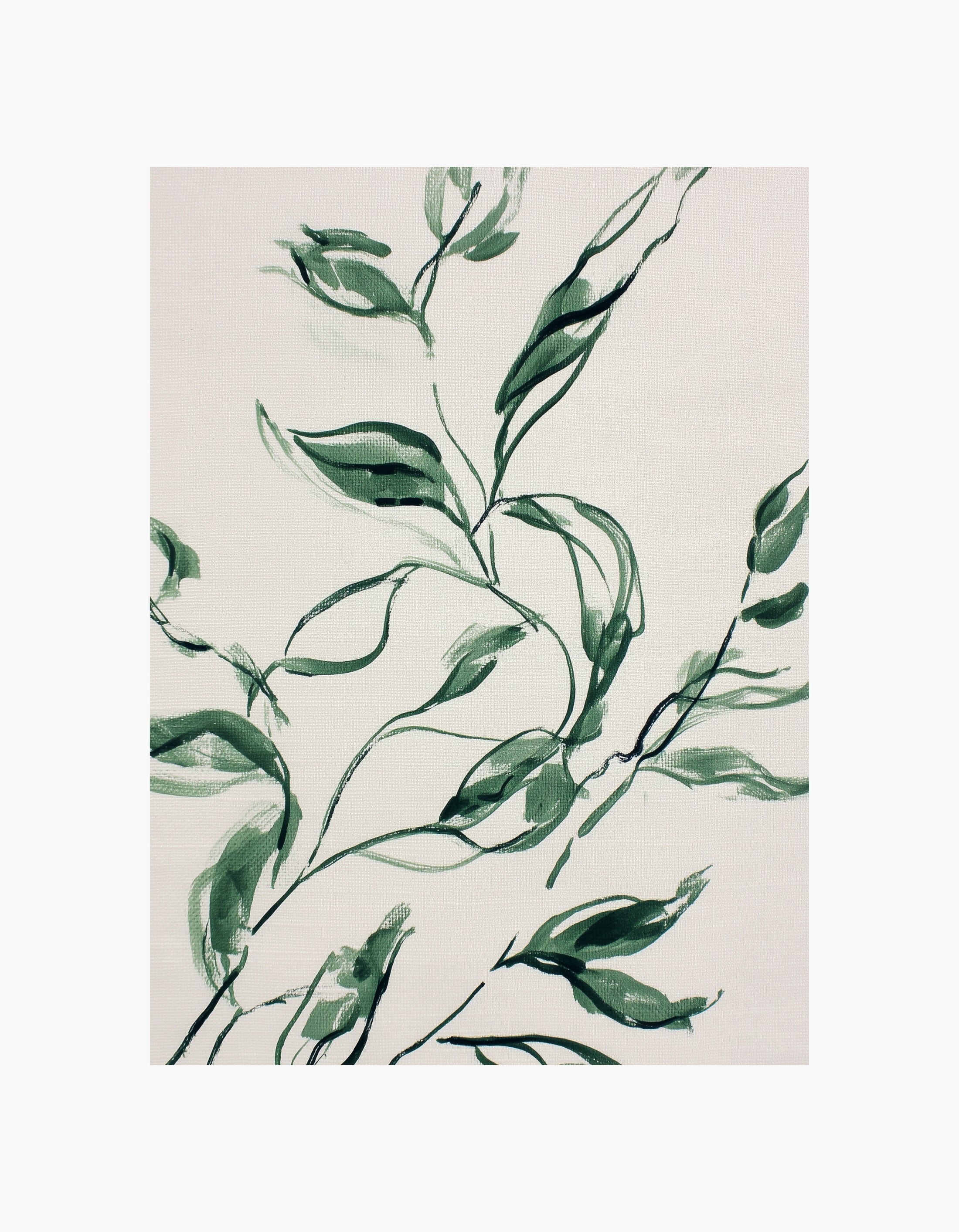 Botanical Brushstroke Poster