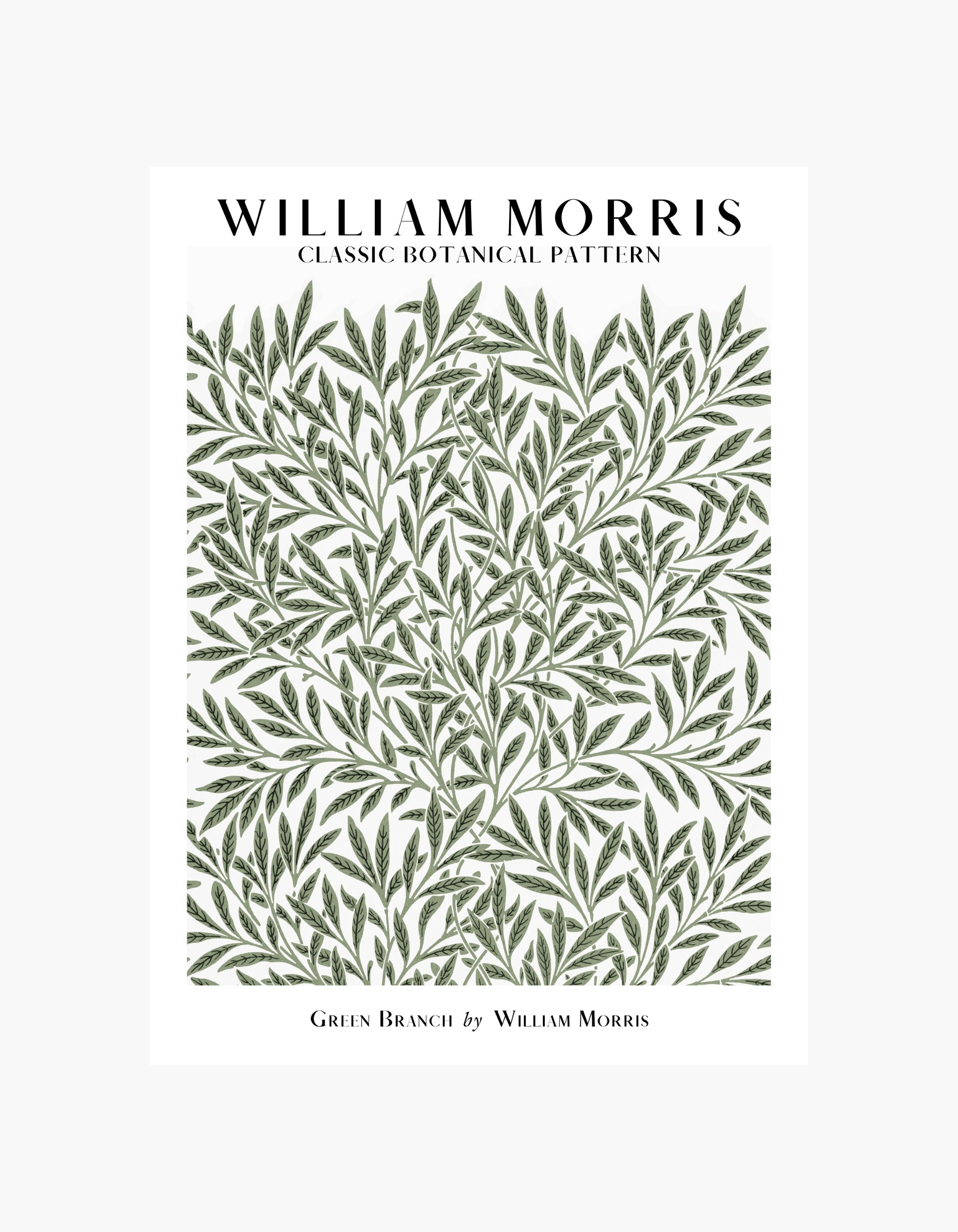 William Morris Green Branch Poster