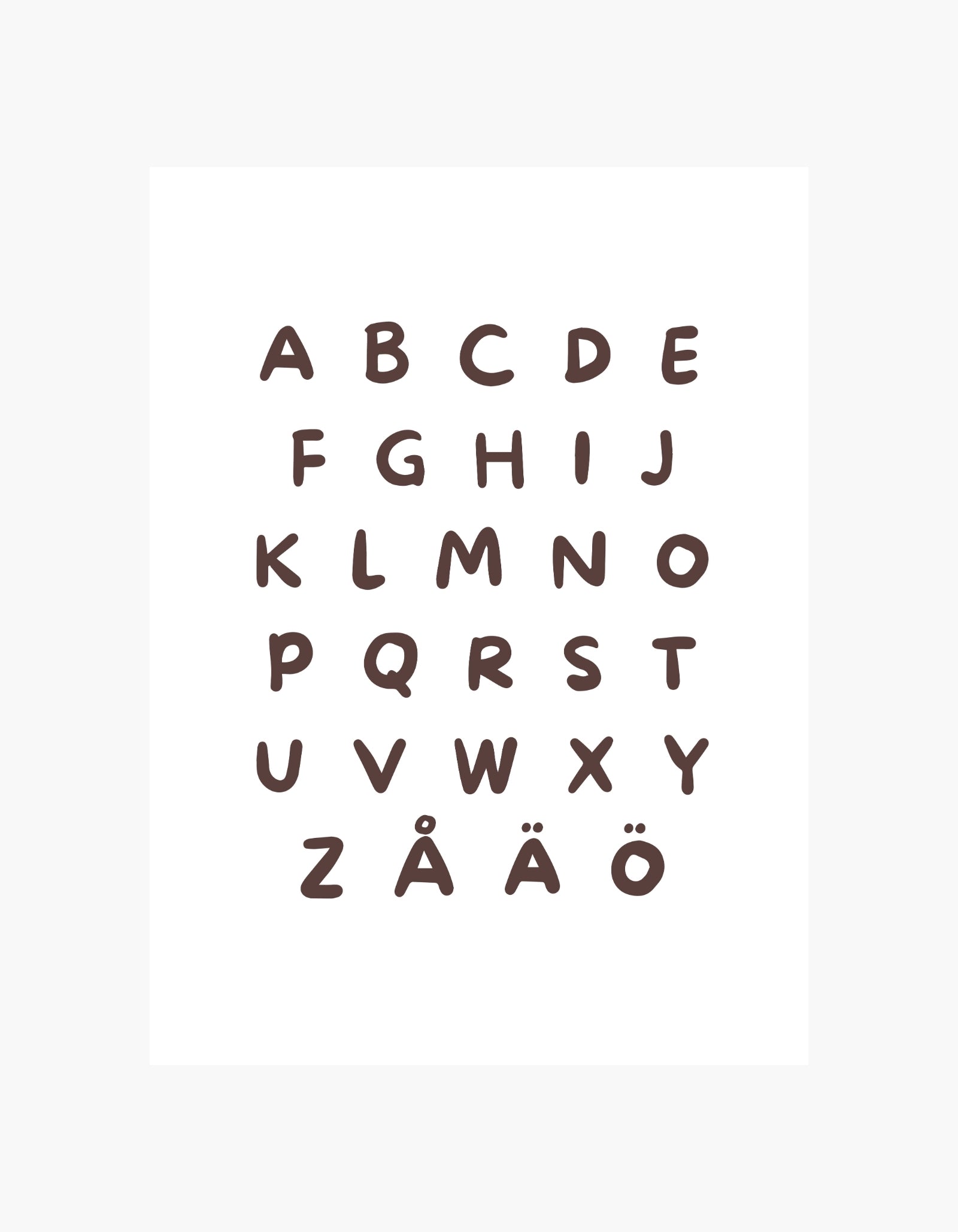 Swedish Letters Poster