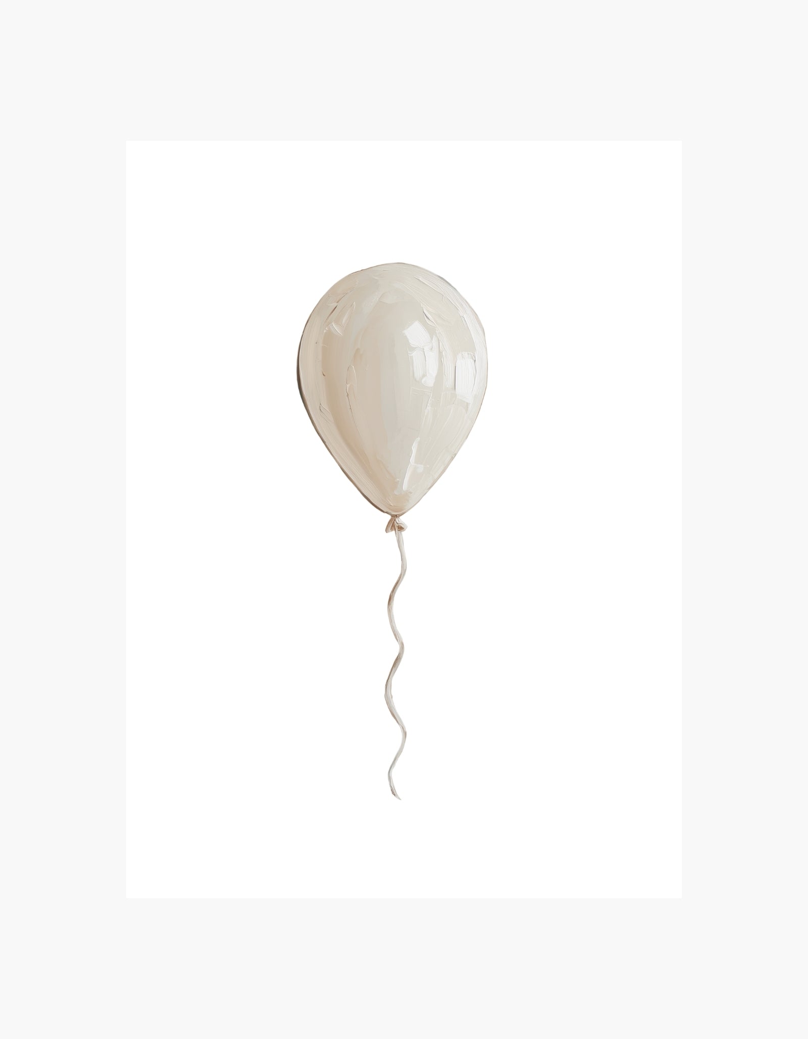 Cream Balloon Poster