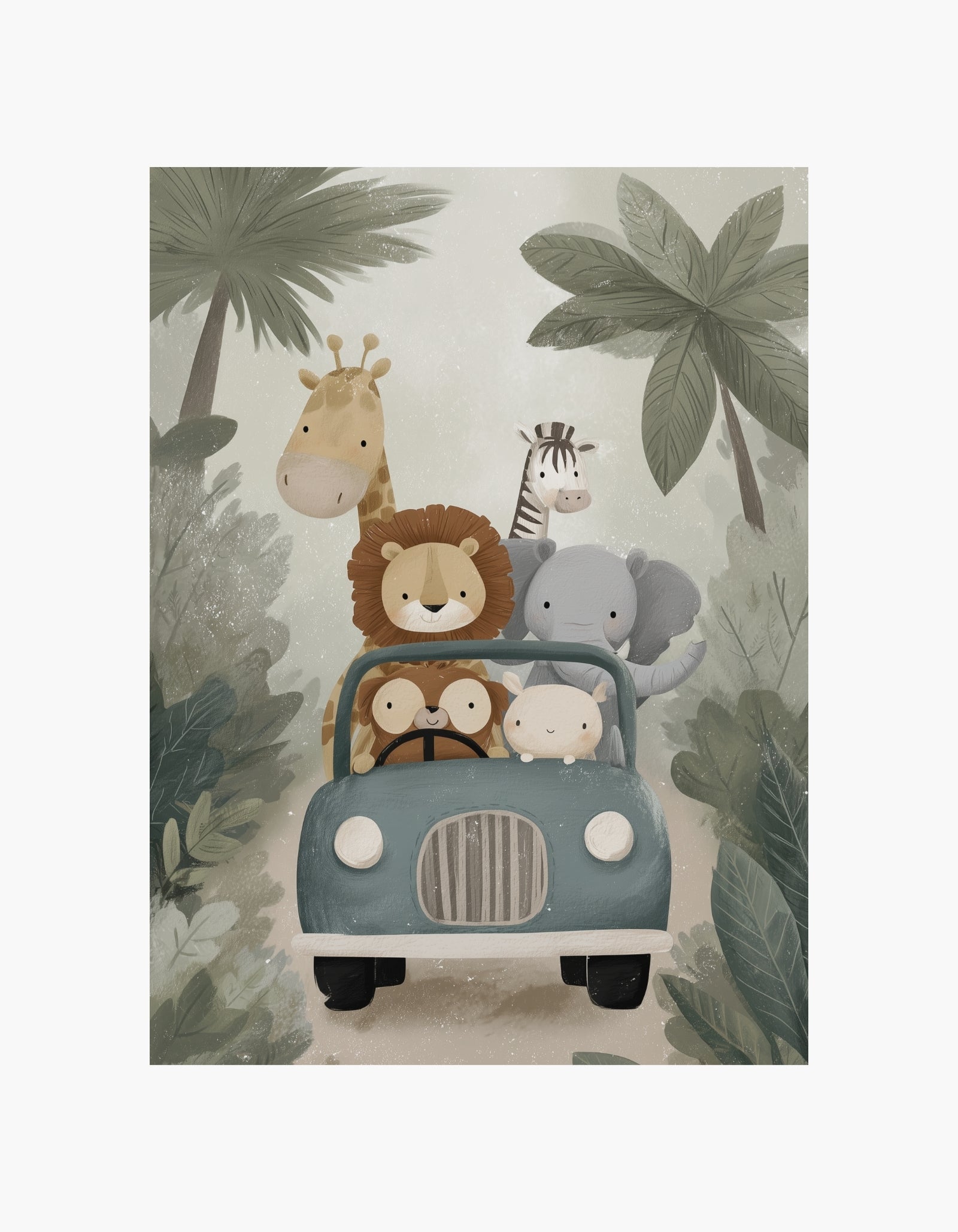 Happy Safari Friends Poster