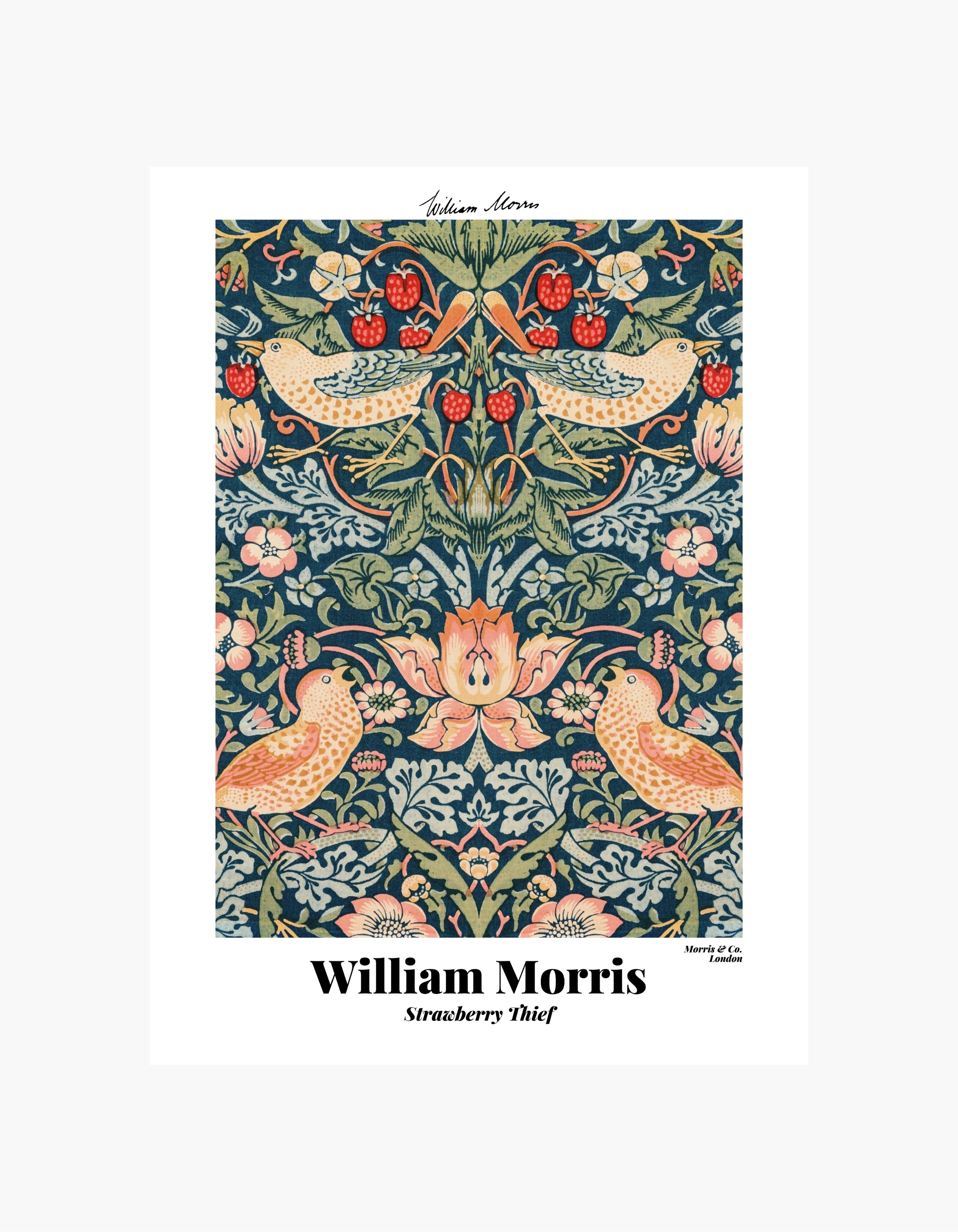 William Morris Strawberry Thief Poster