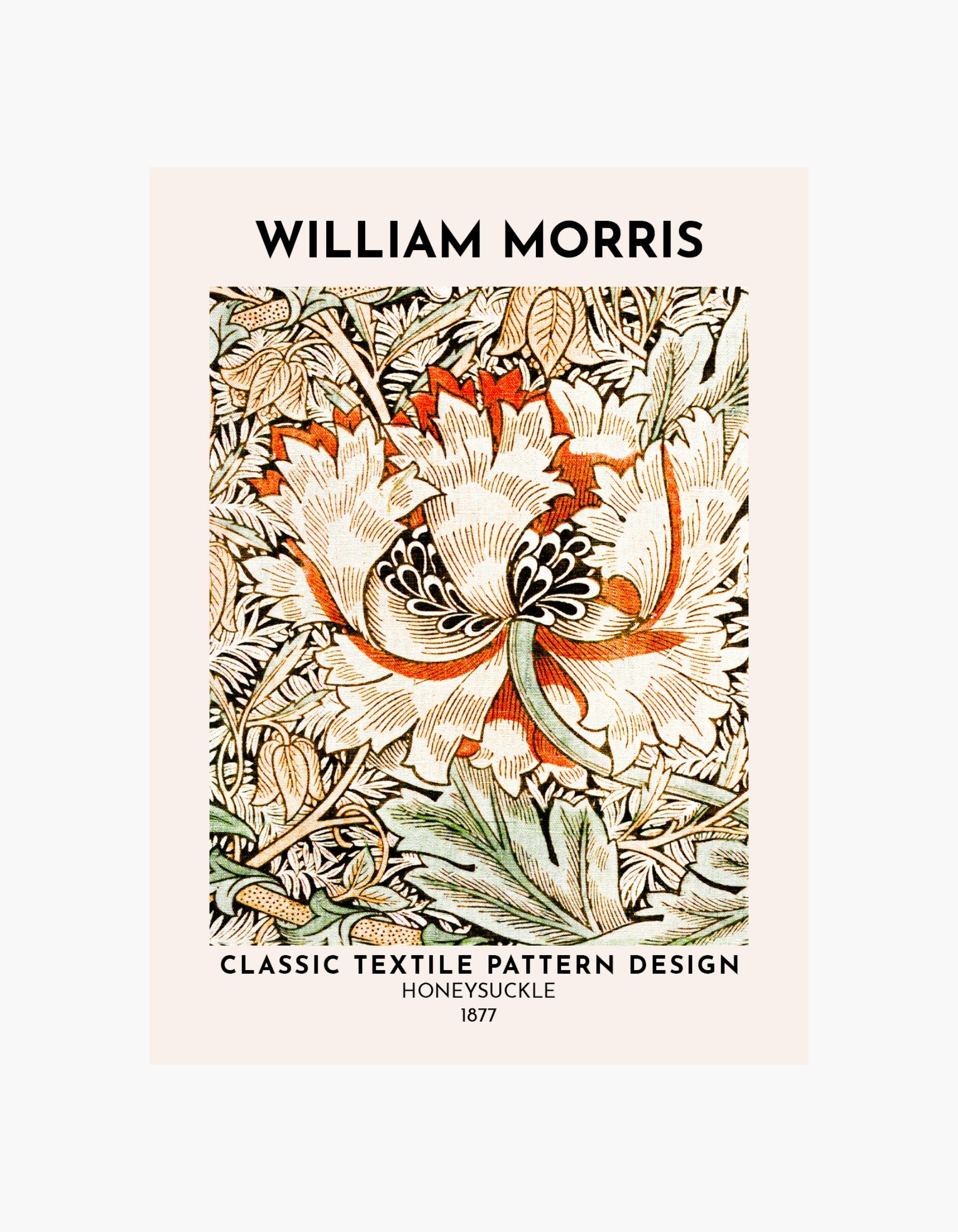 William Morris Honeysuckle Poster