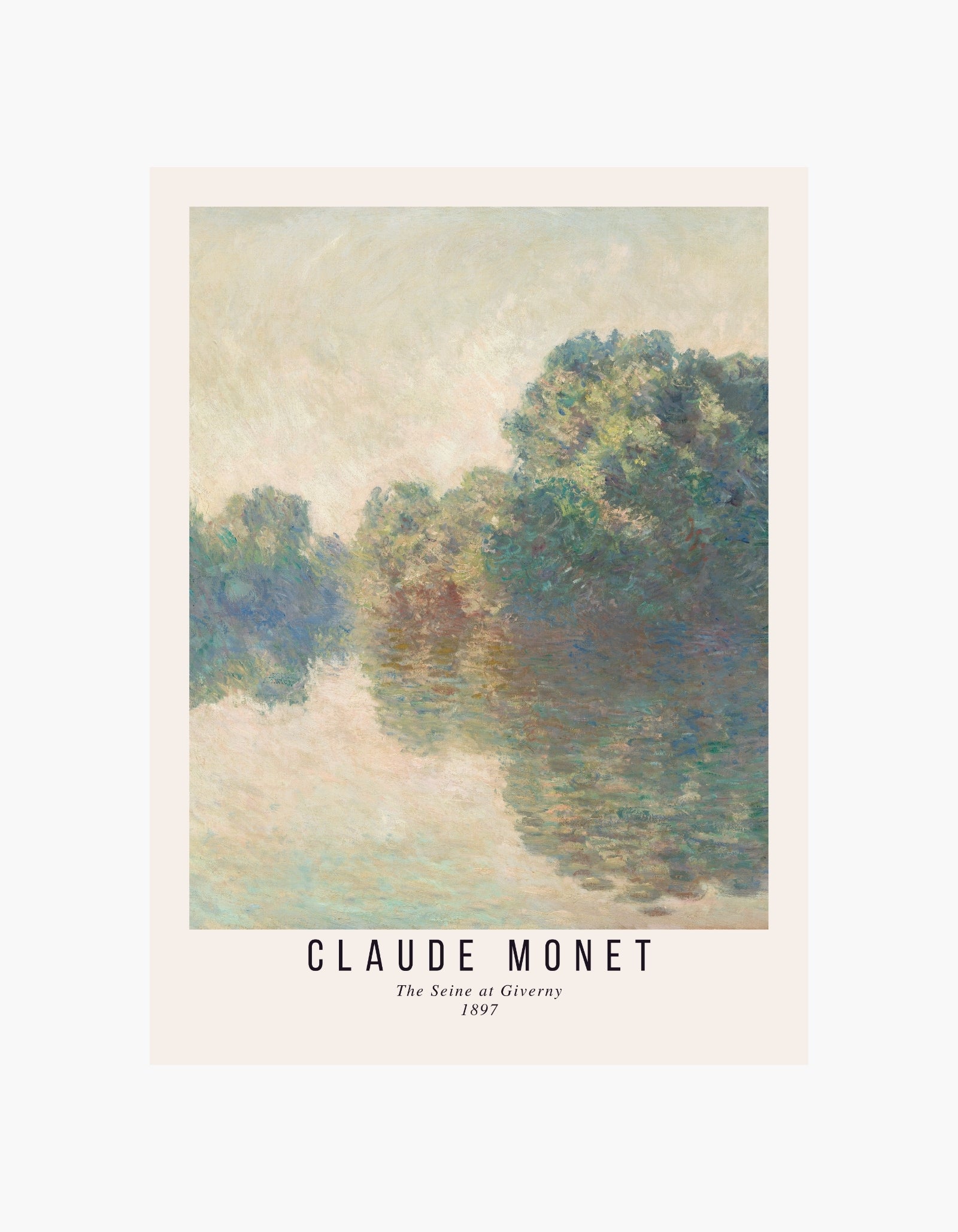 Claude Monet The Seine at Giverny Poster