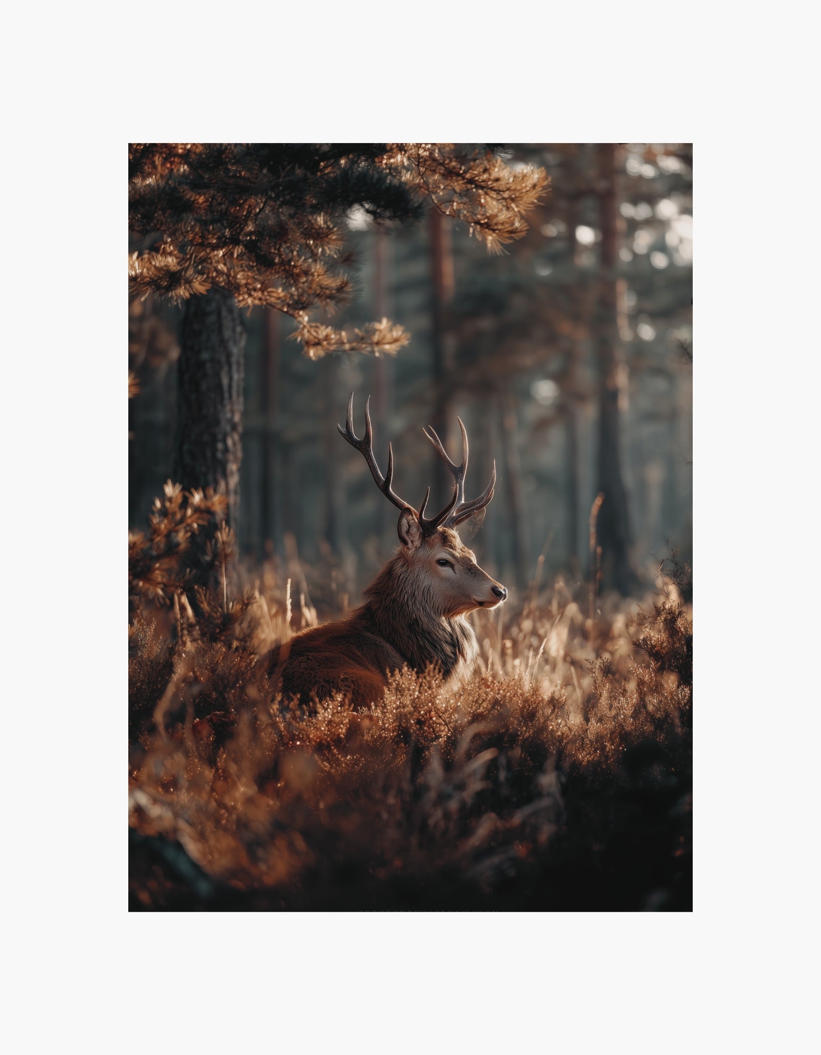 Forest Deer Poster