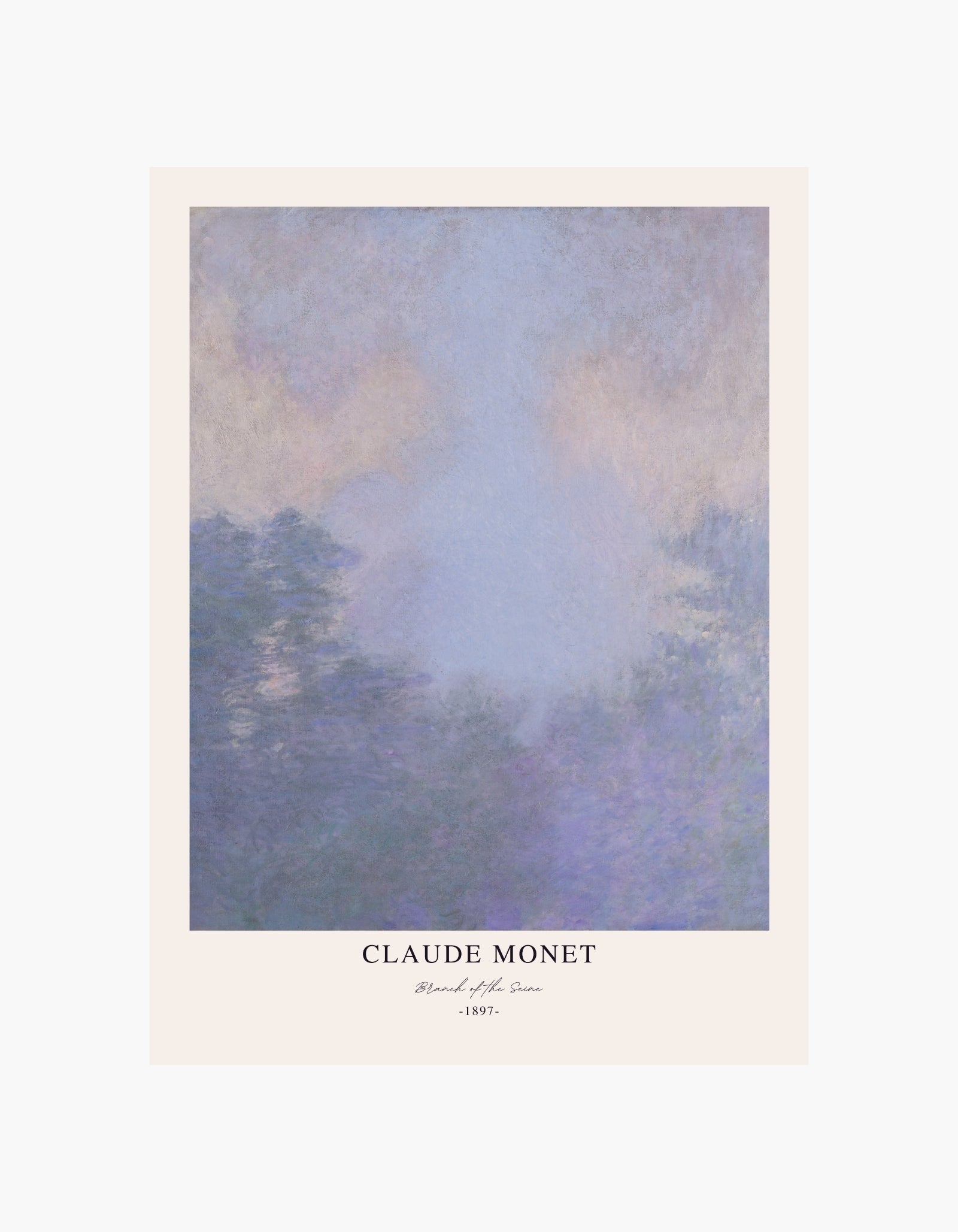 Monet Branch of the Seine Poster