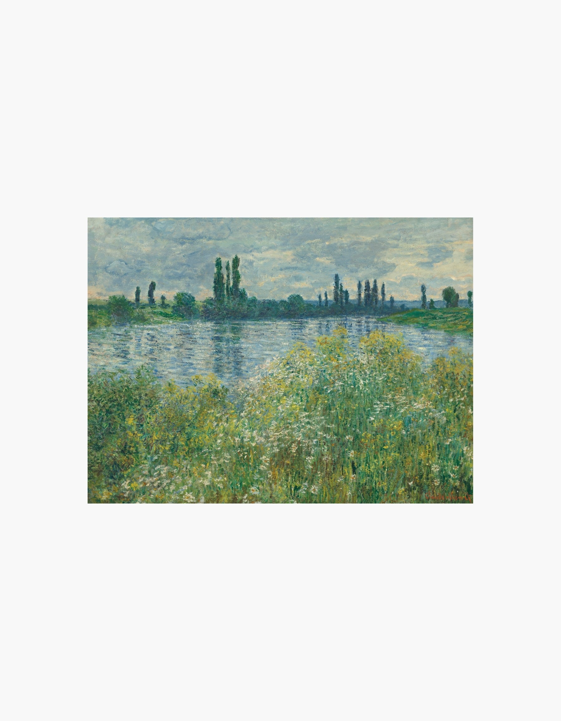 Monet Banks of the Seine, Vétheuil Poster