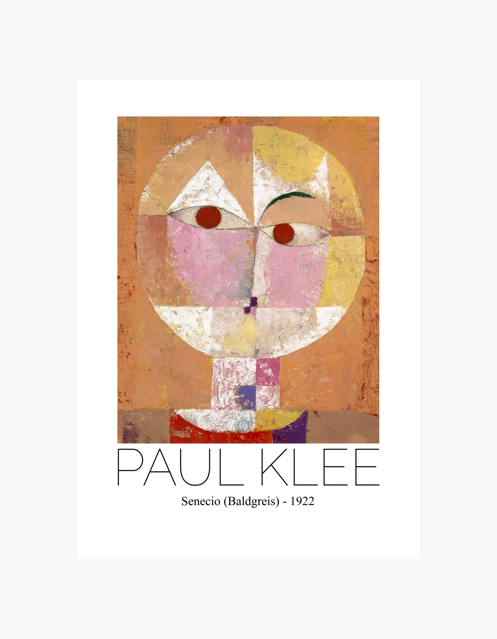 Paul Klee Senecio 1922 Poster