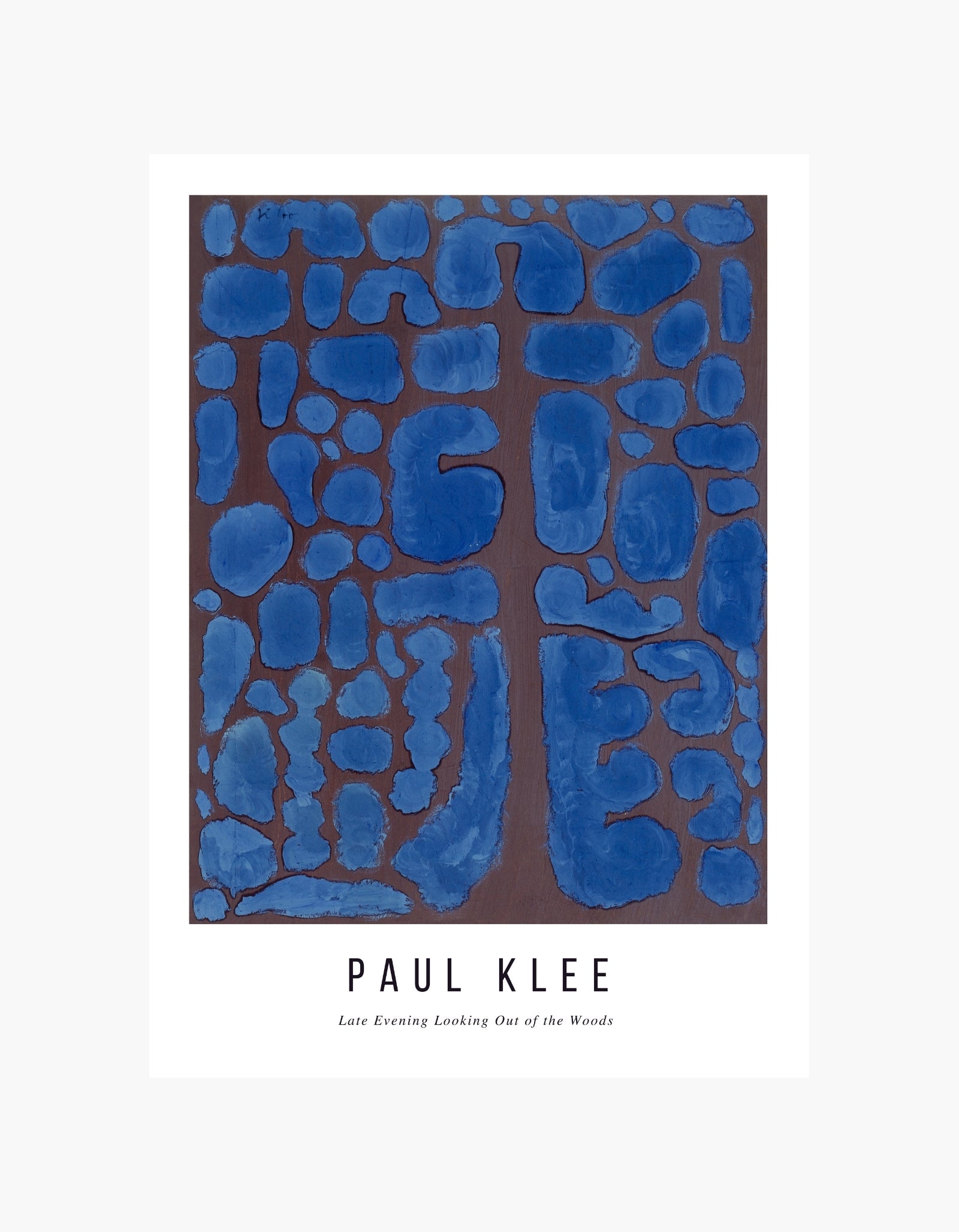 Paul Klee Late Evening Looking Out of the Woods Poster