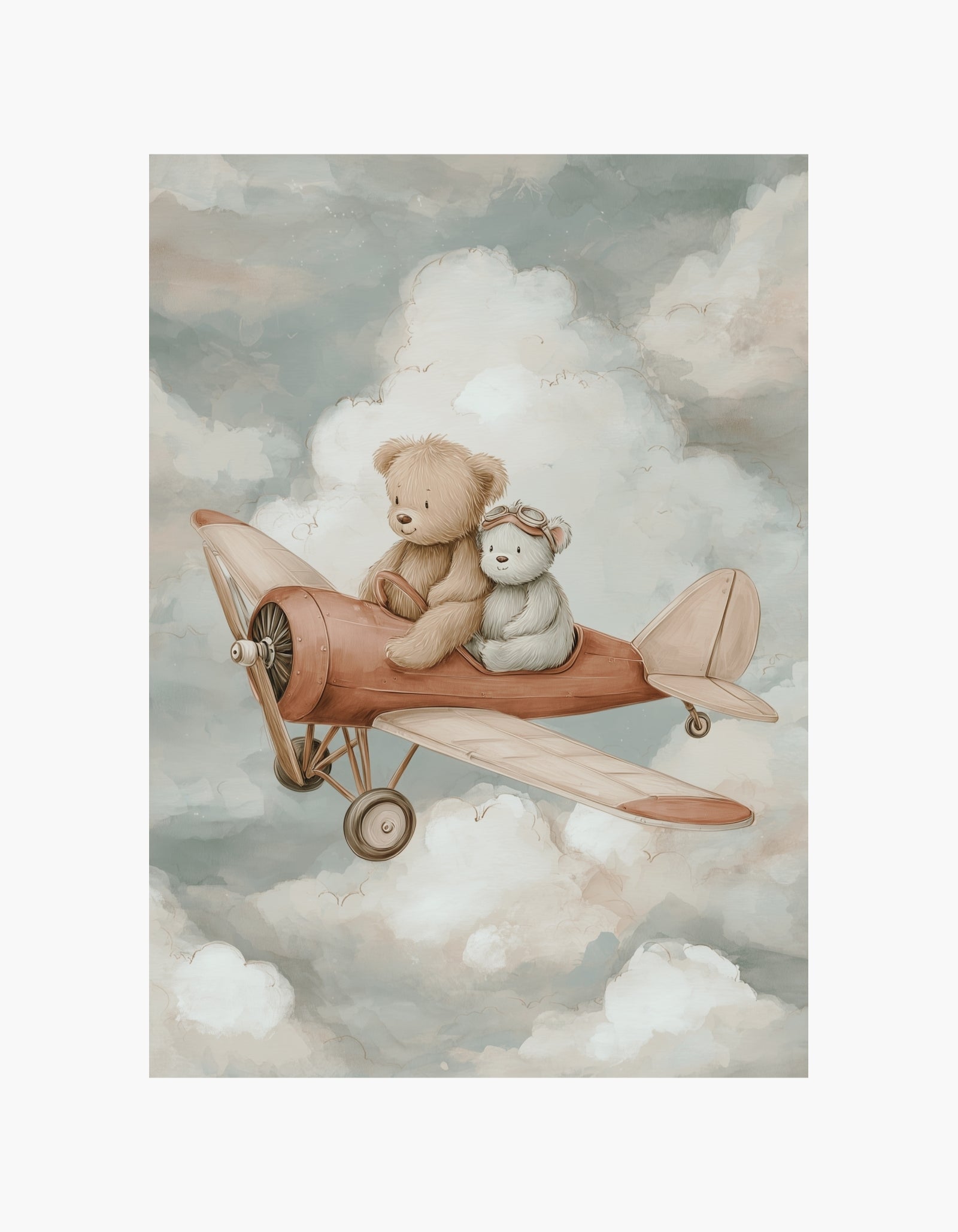 Bear Plane Dream Poster