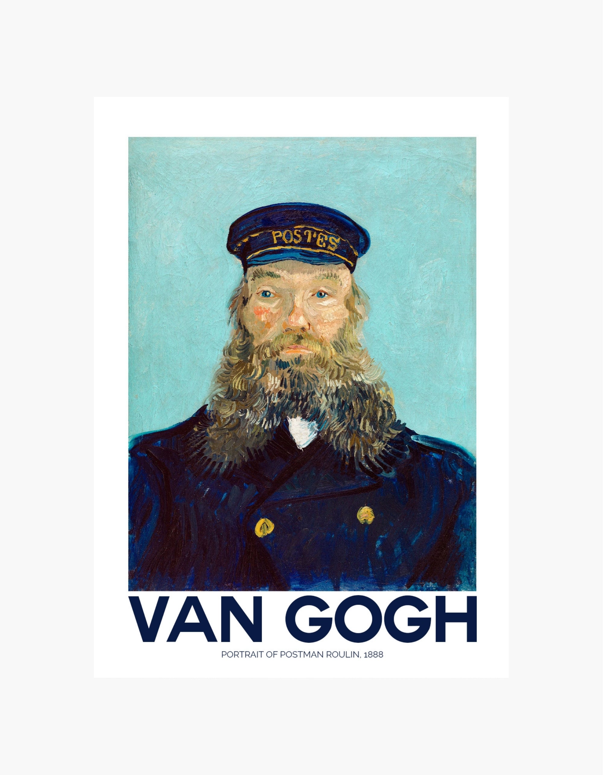 Van Gogh Portrait of Postman Roulin Poster