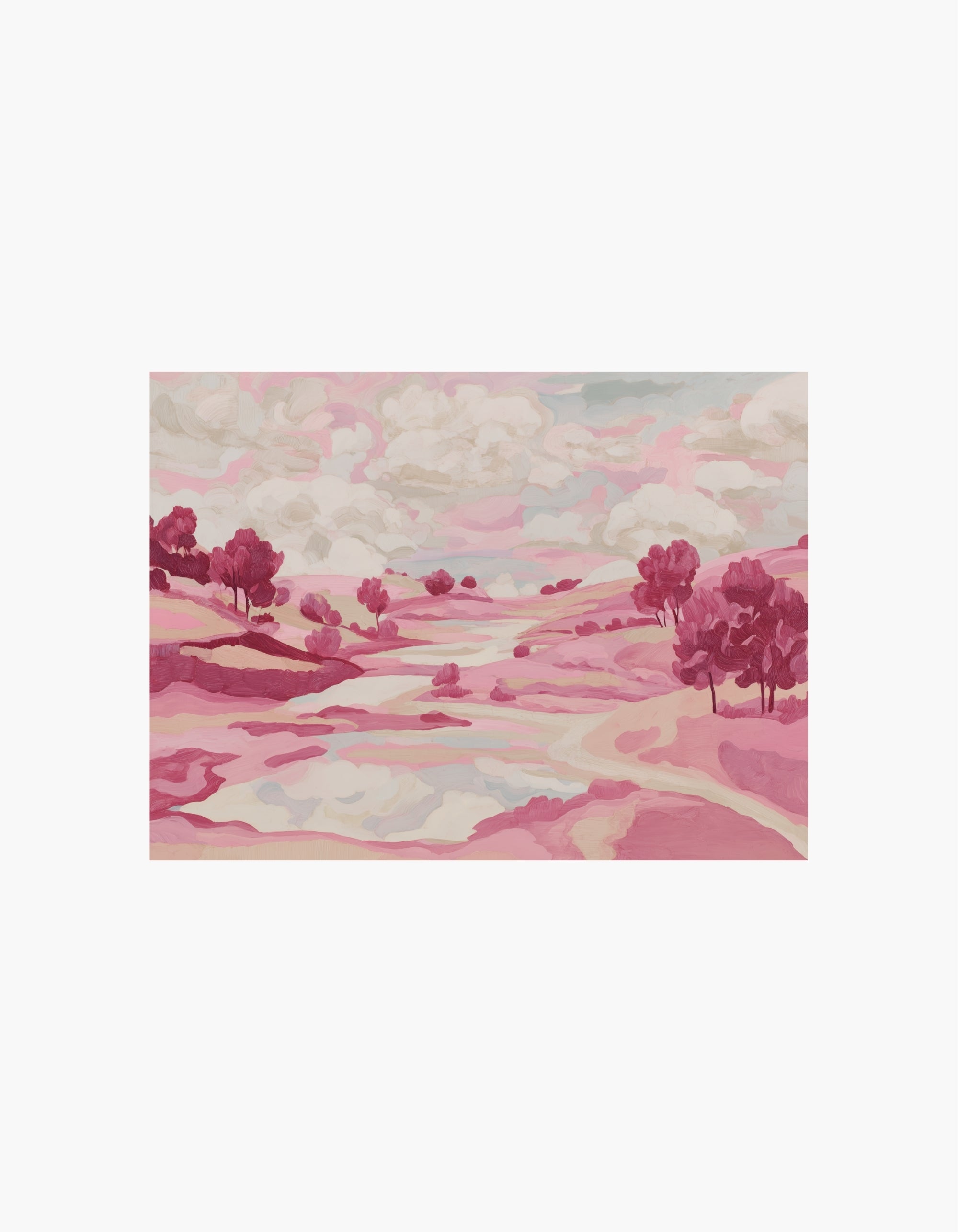Blush Dream Landscape Poster