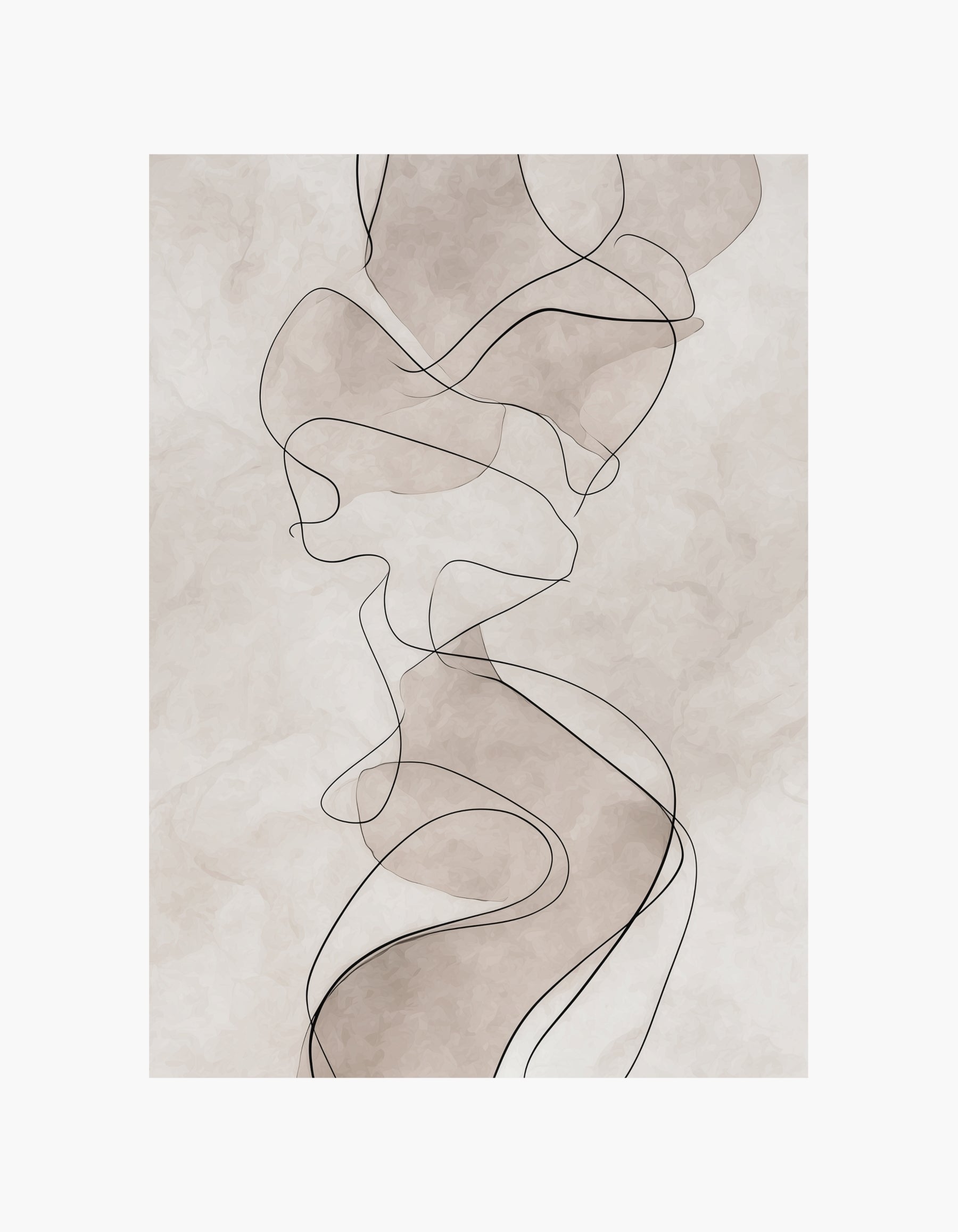 Abstract Line Art Two Poster