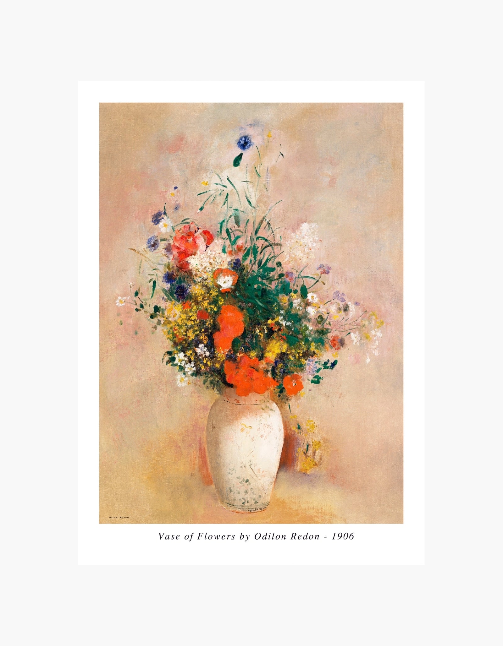 Odilon Redon Vase of Flowers Poster