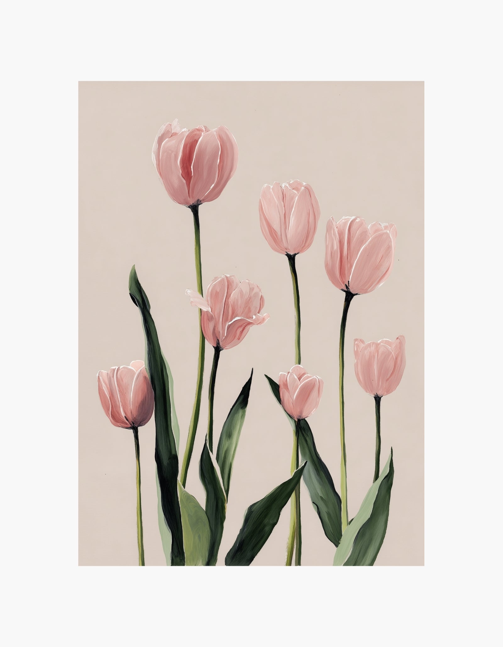 Blush Tulips No2 Poster