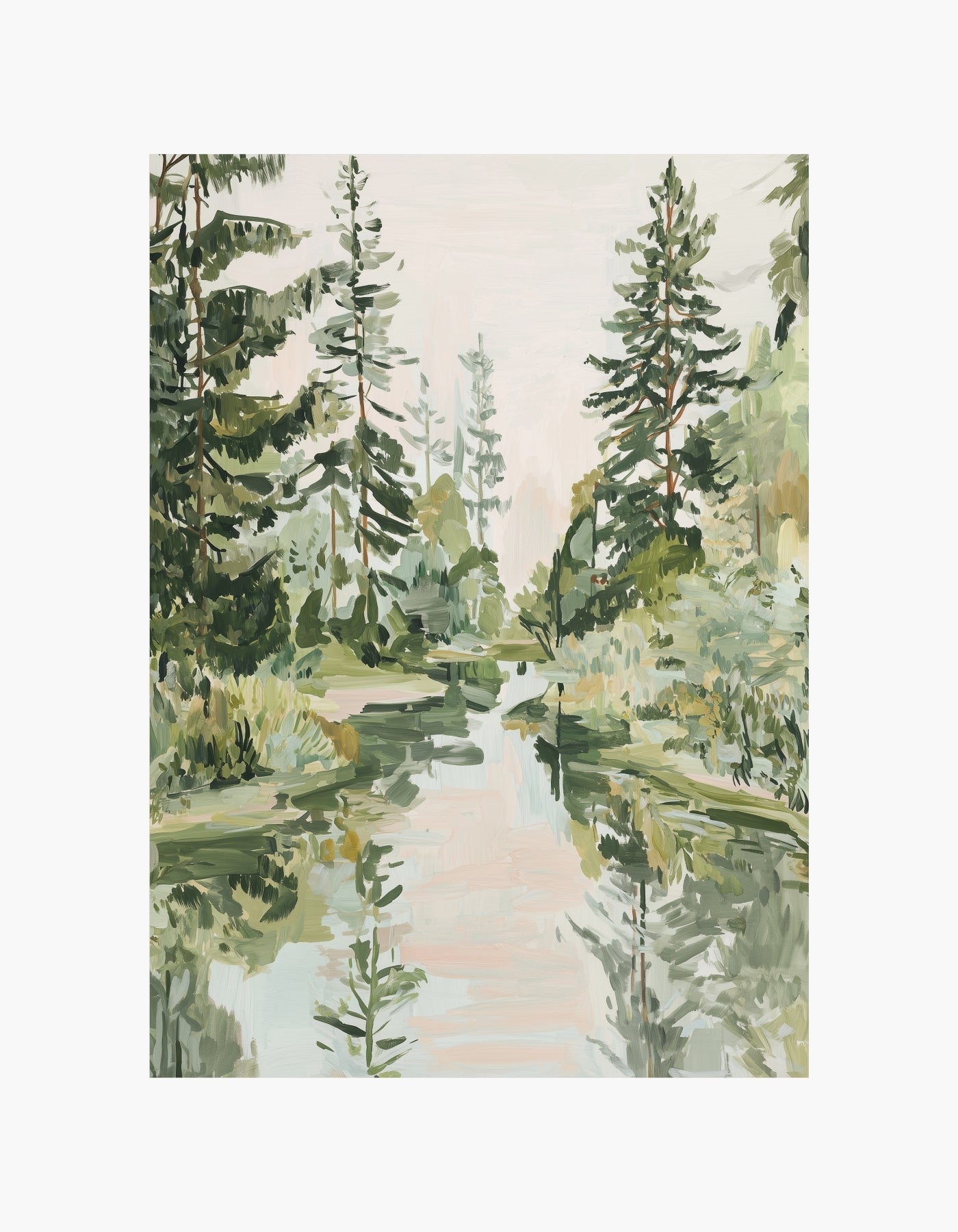 Forest Reflection Poster