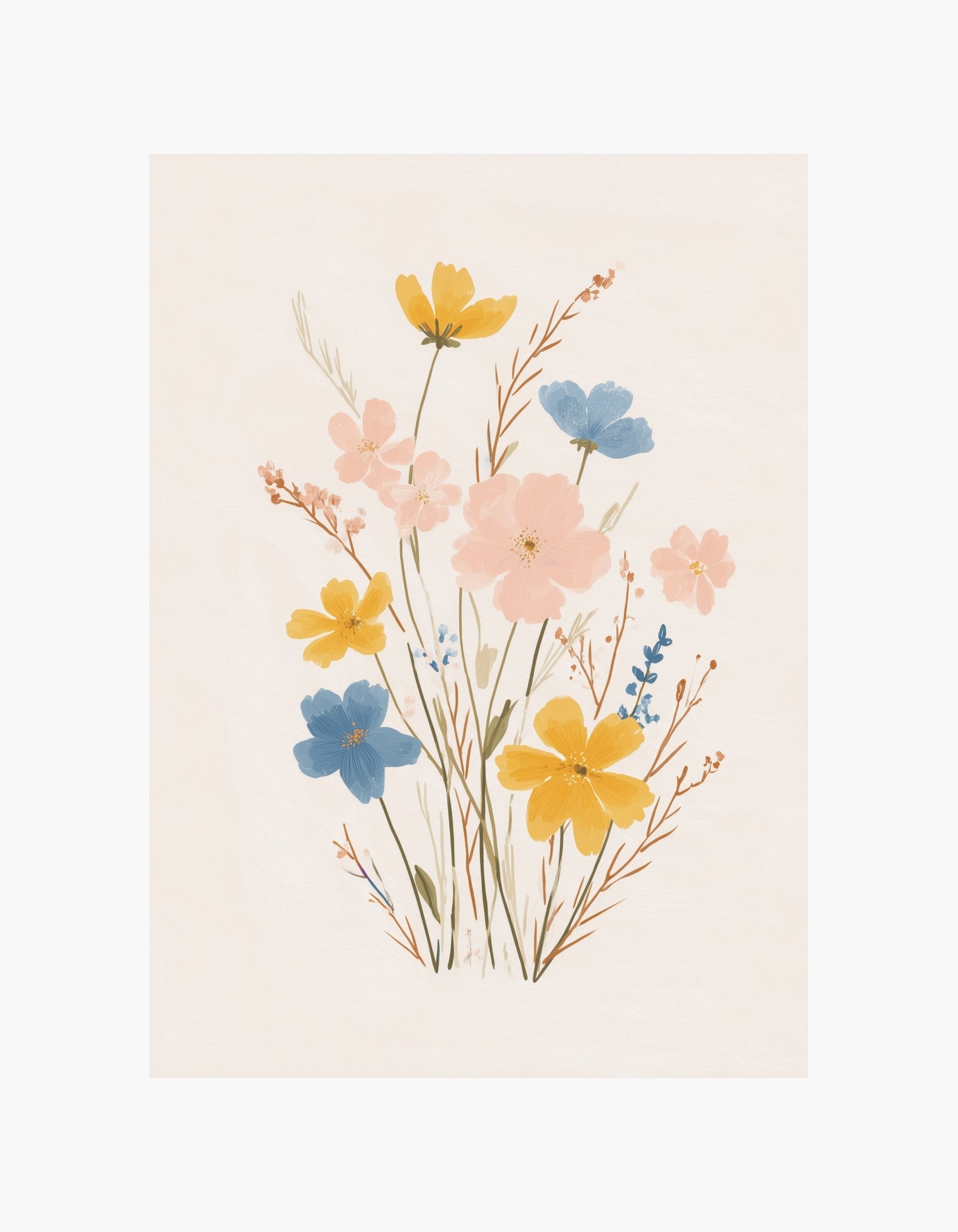 Wild Meadow Flowers Poster