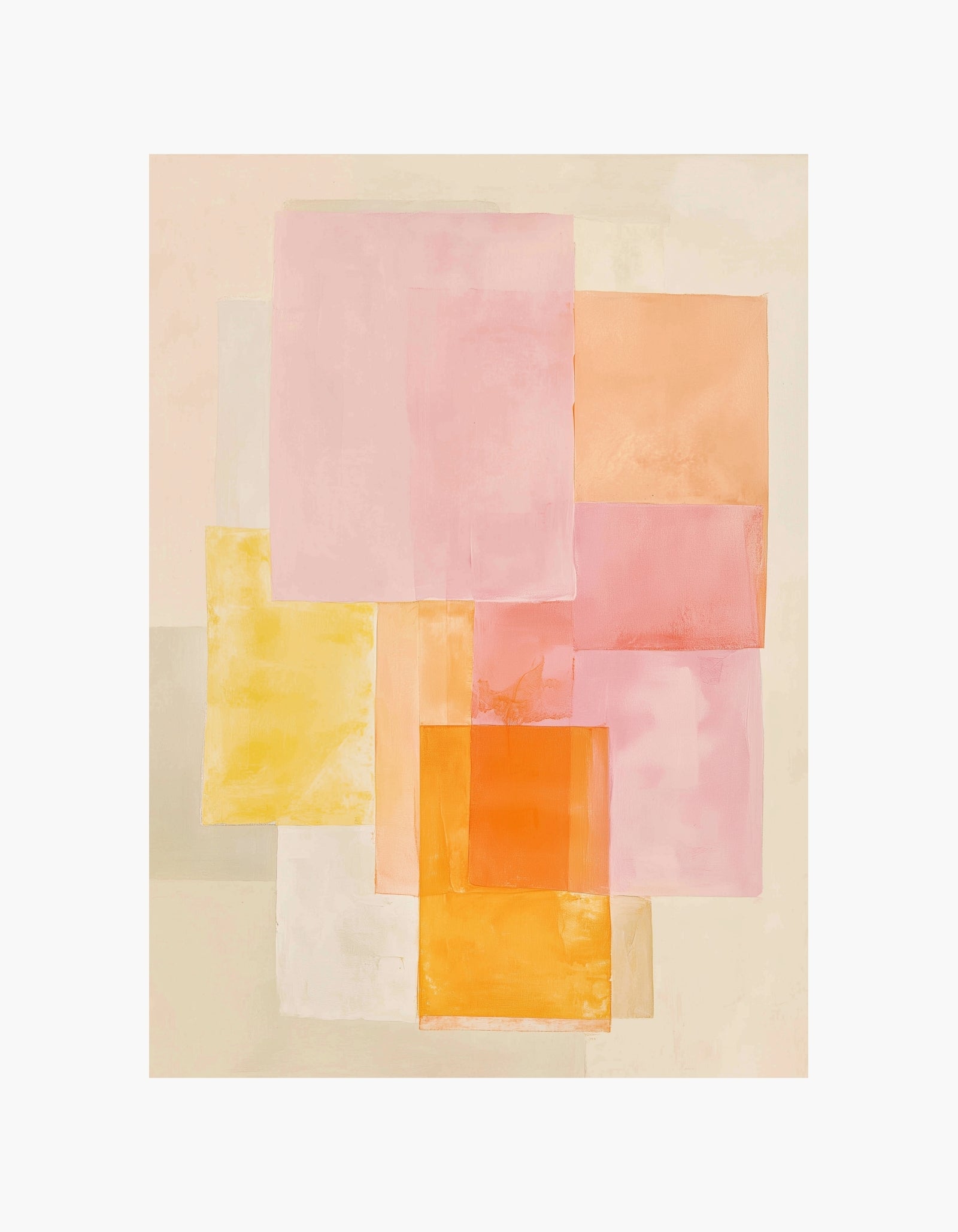 Pastel Blocks Poster