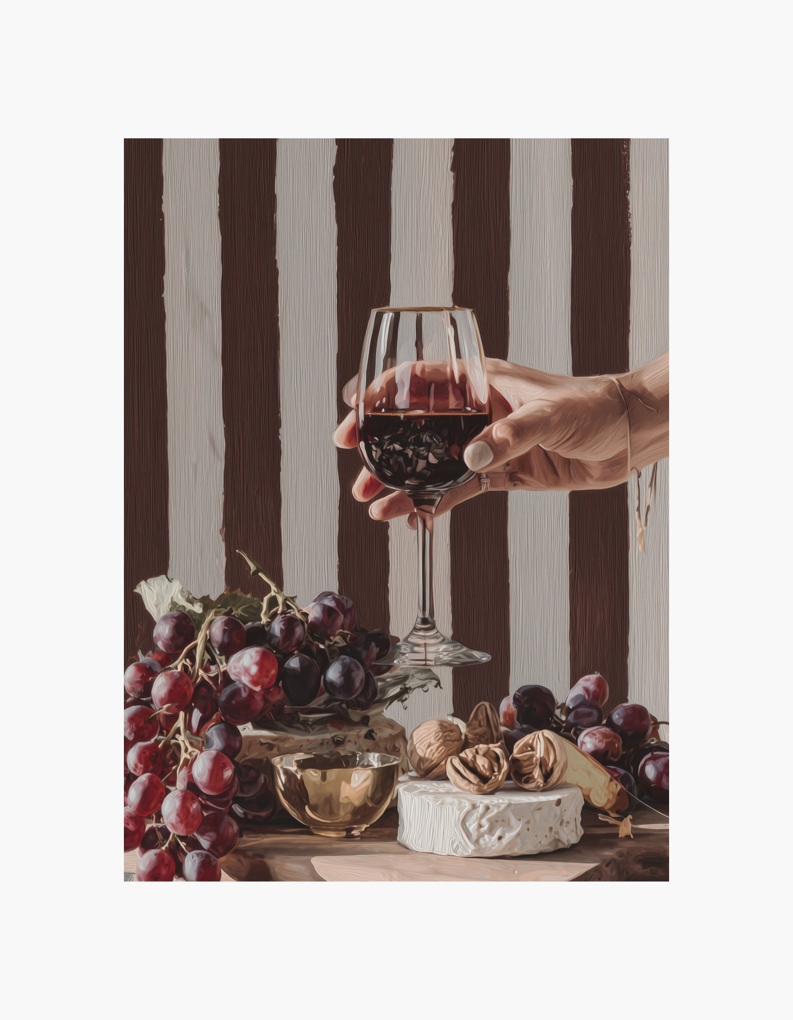 Wine & Brie Poster