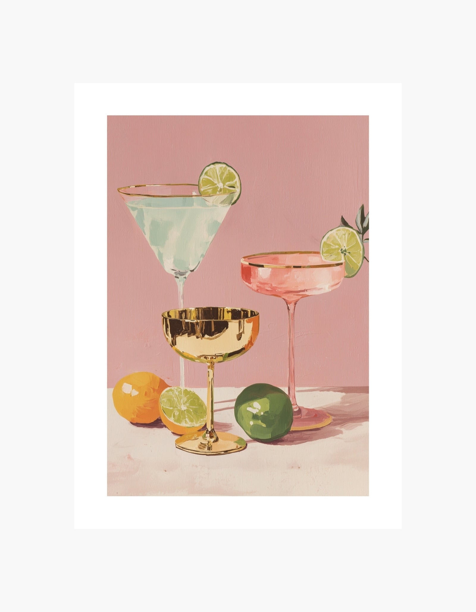 Citrus Cocktails Poster