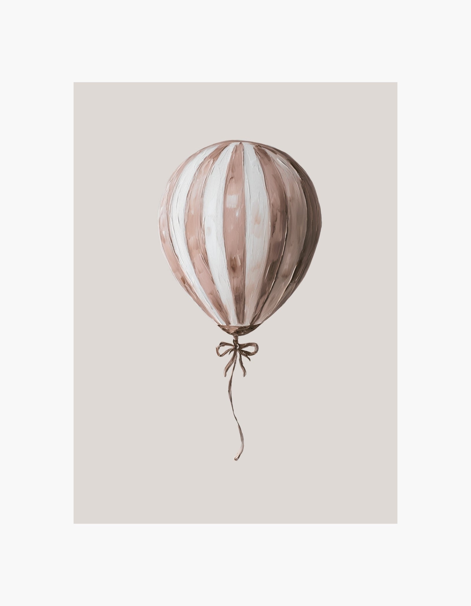 Striped Balloon Poster