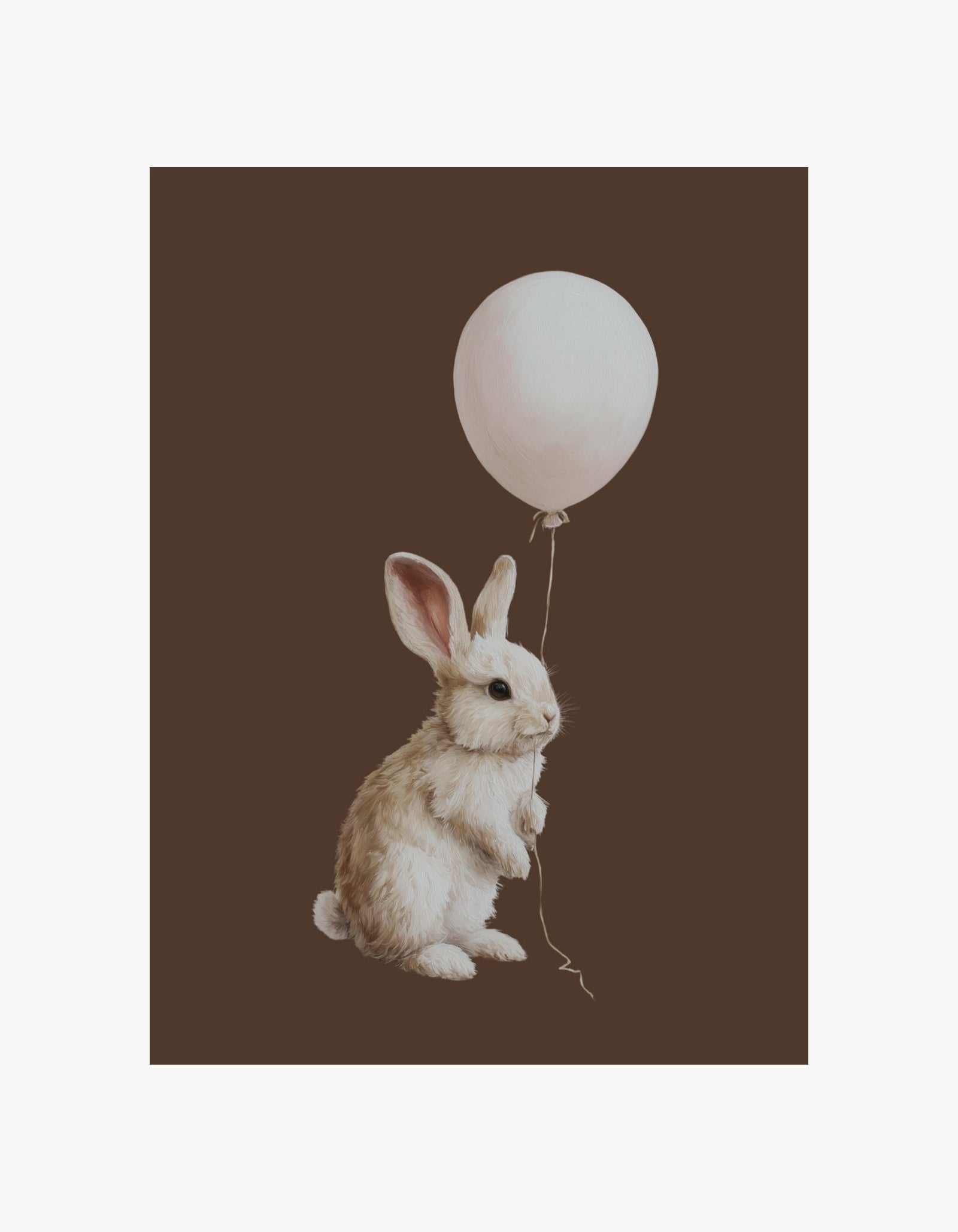 Bunny with Balloon Poster
