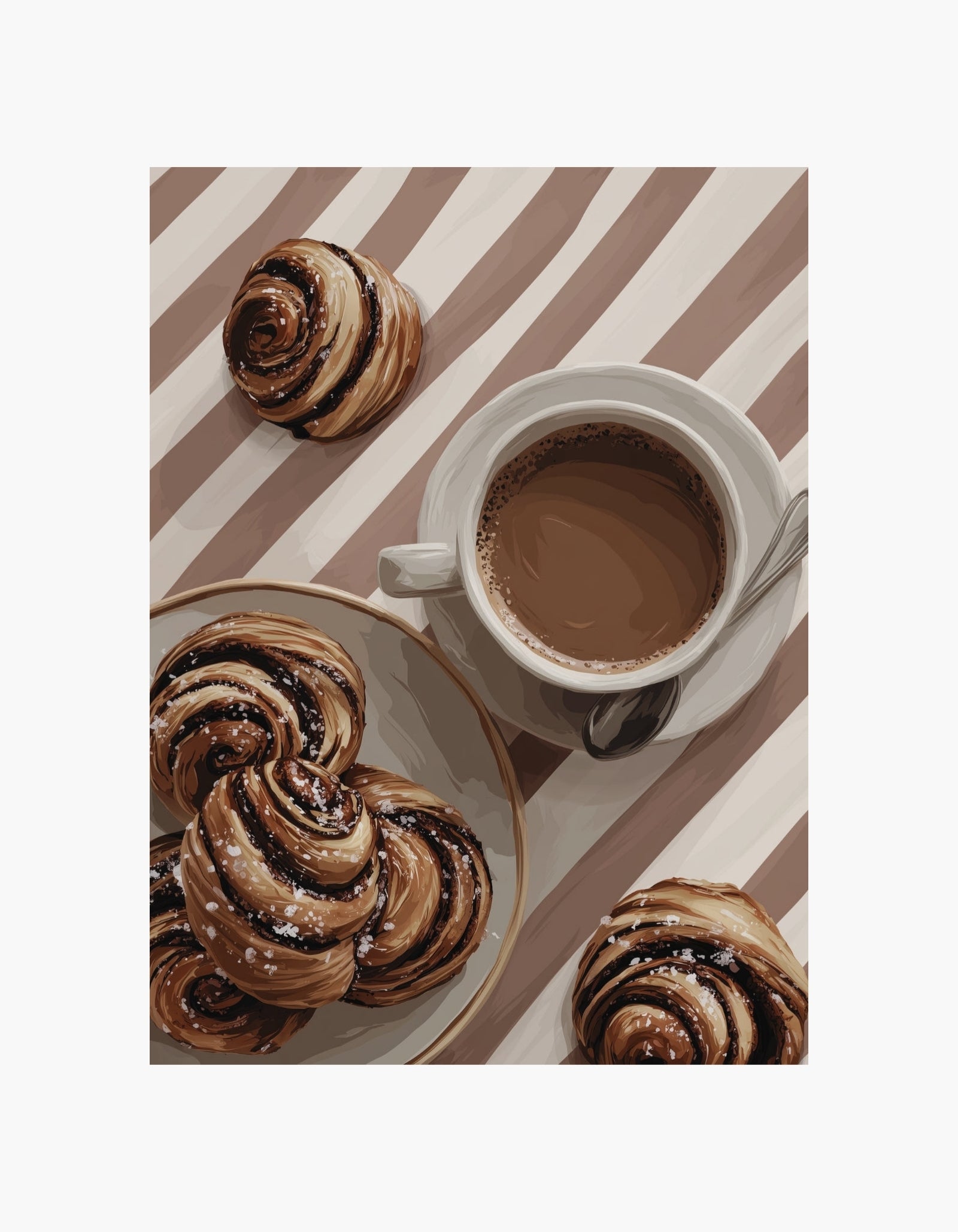 Coffee & Cinnamon Buns Poster