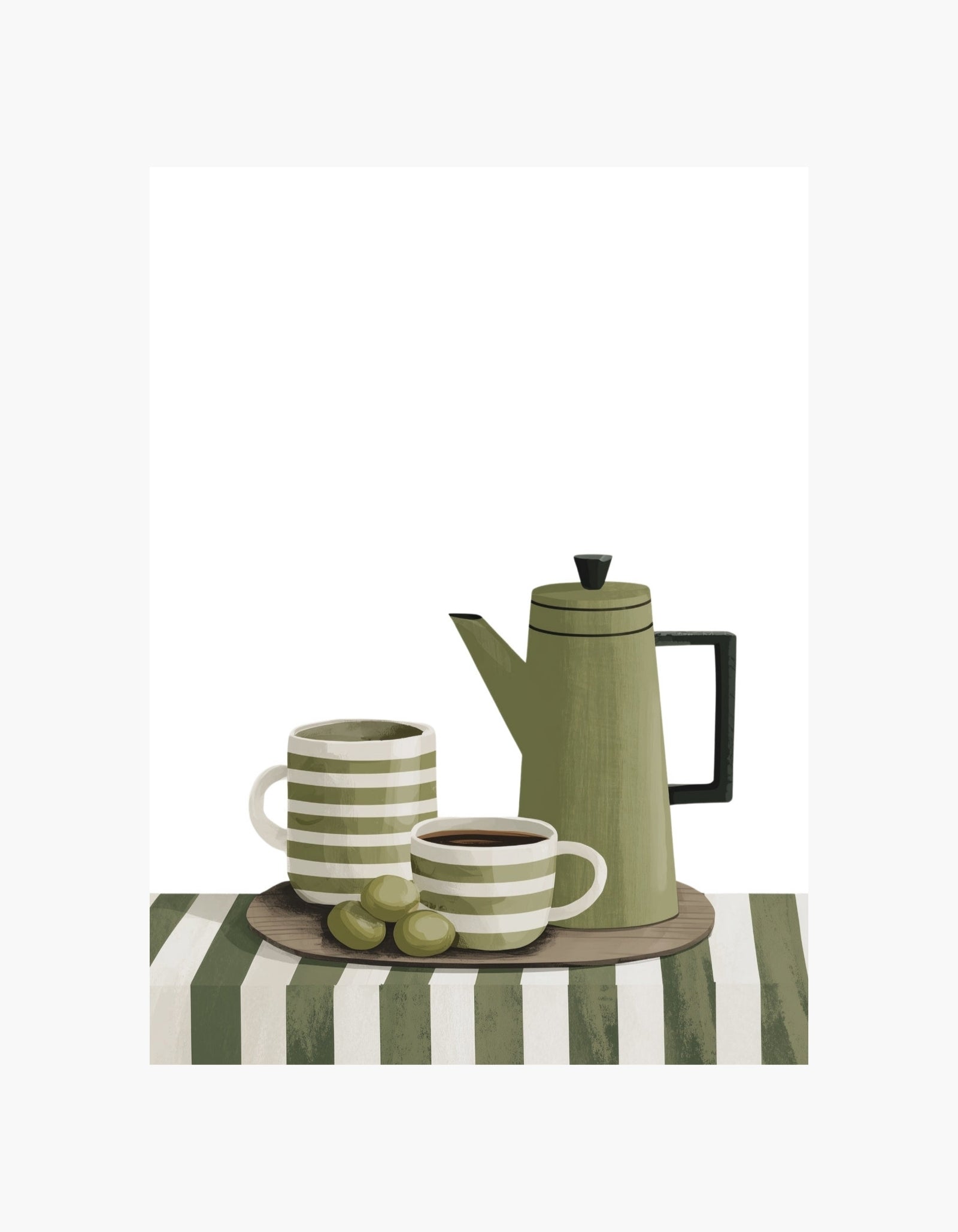 Olive Morning Poster