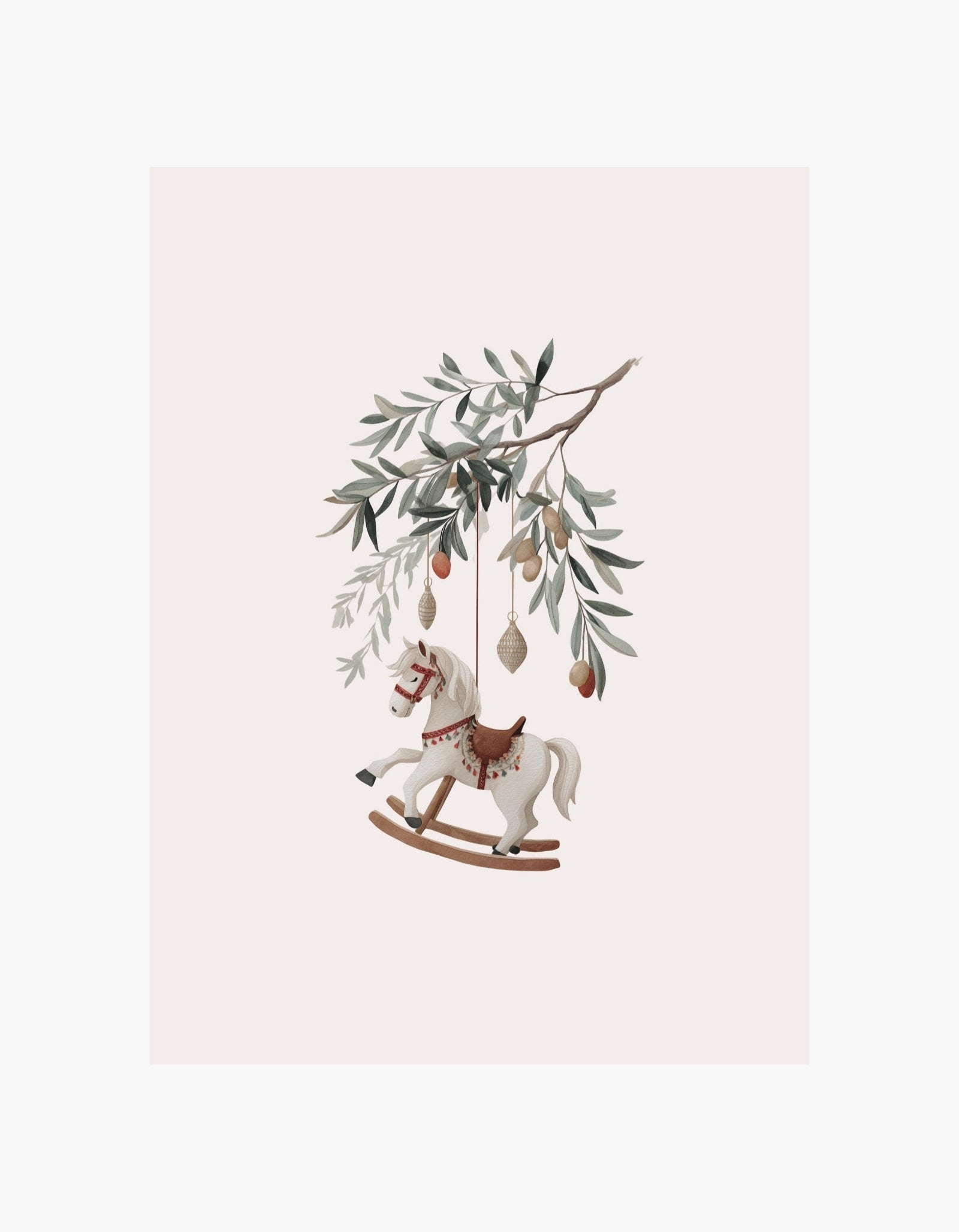 Christmas Rocking Horse Poster