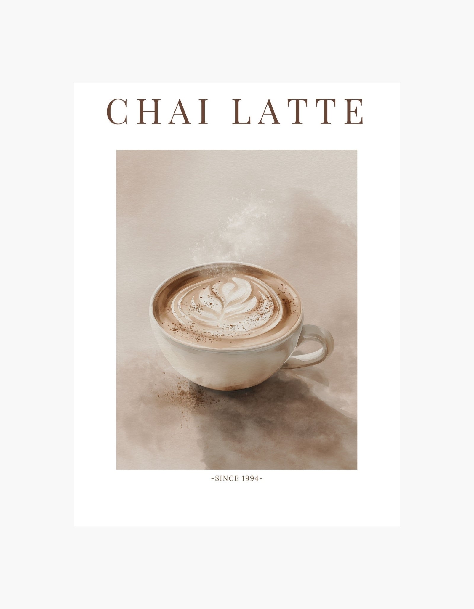 Chai Latte Poster