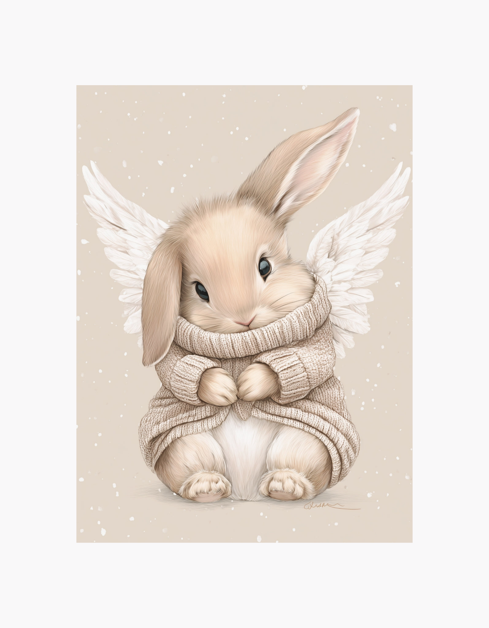 Bunny Angel Poster