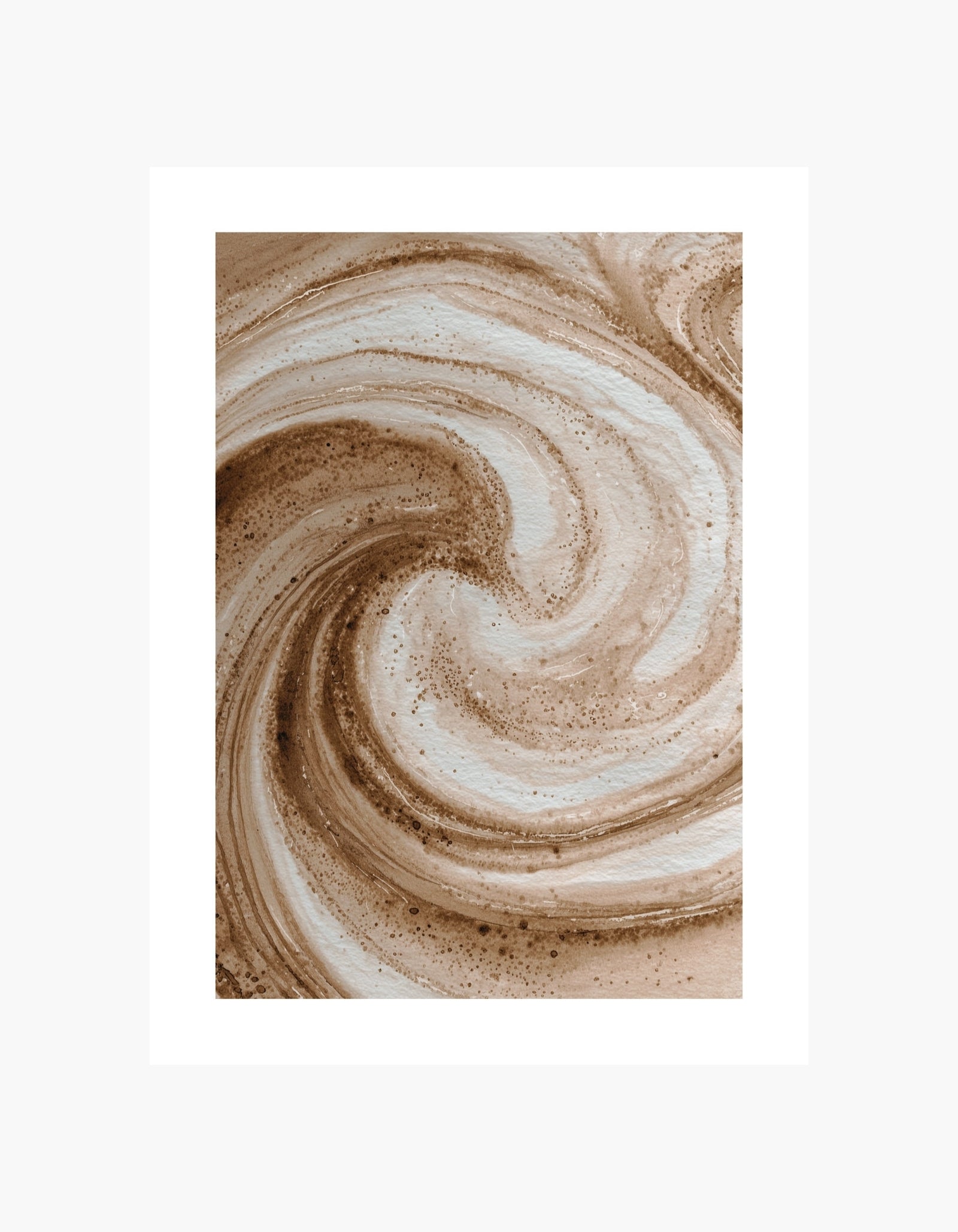 Latte Swirl Poster