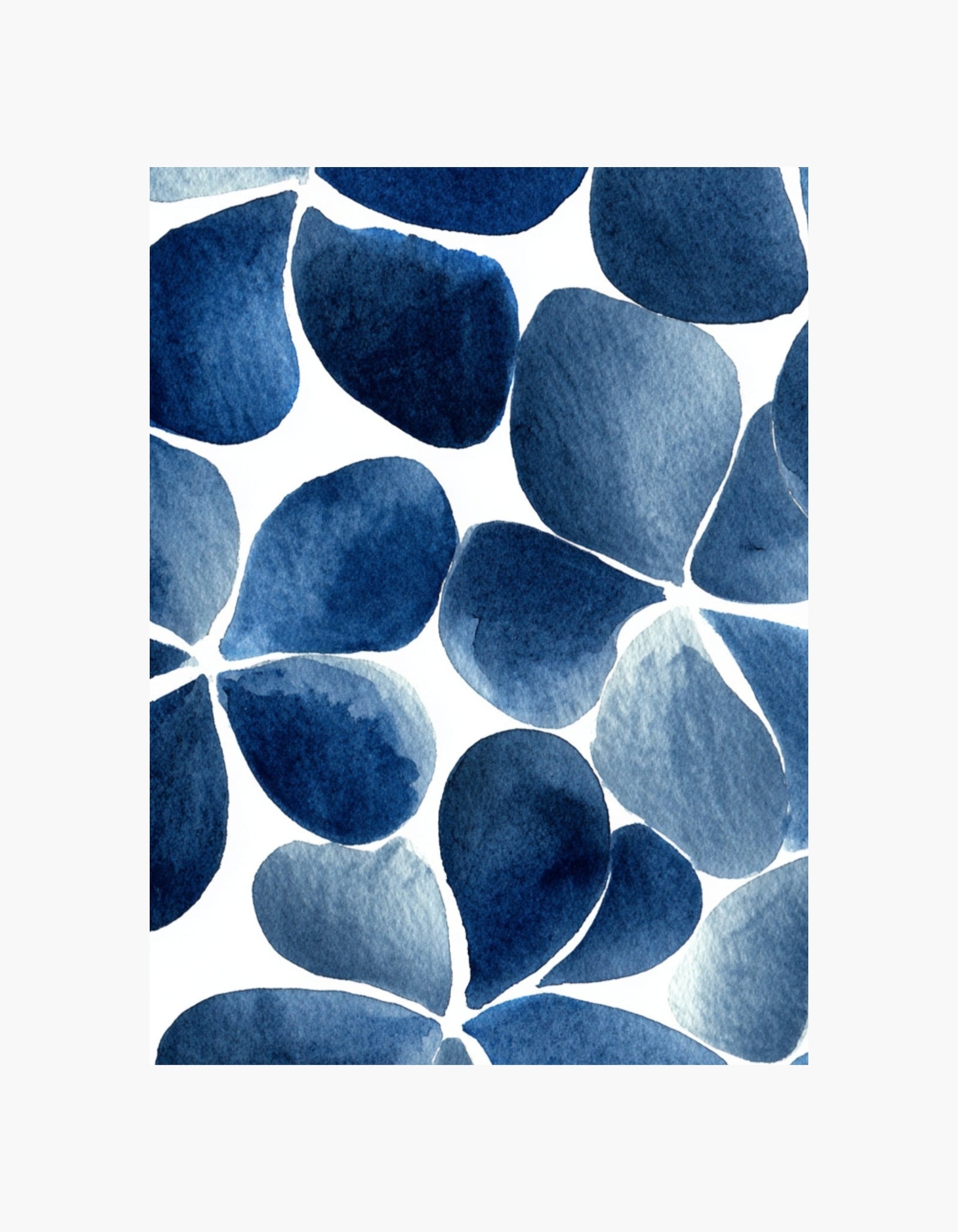 Aquarelle Blue Poster
