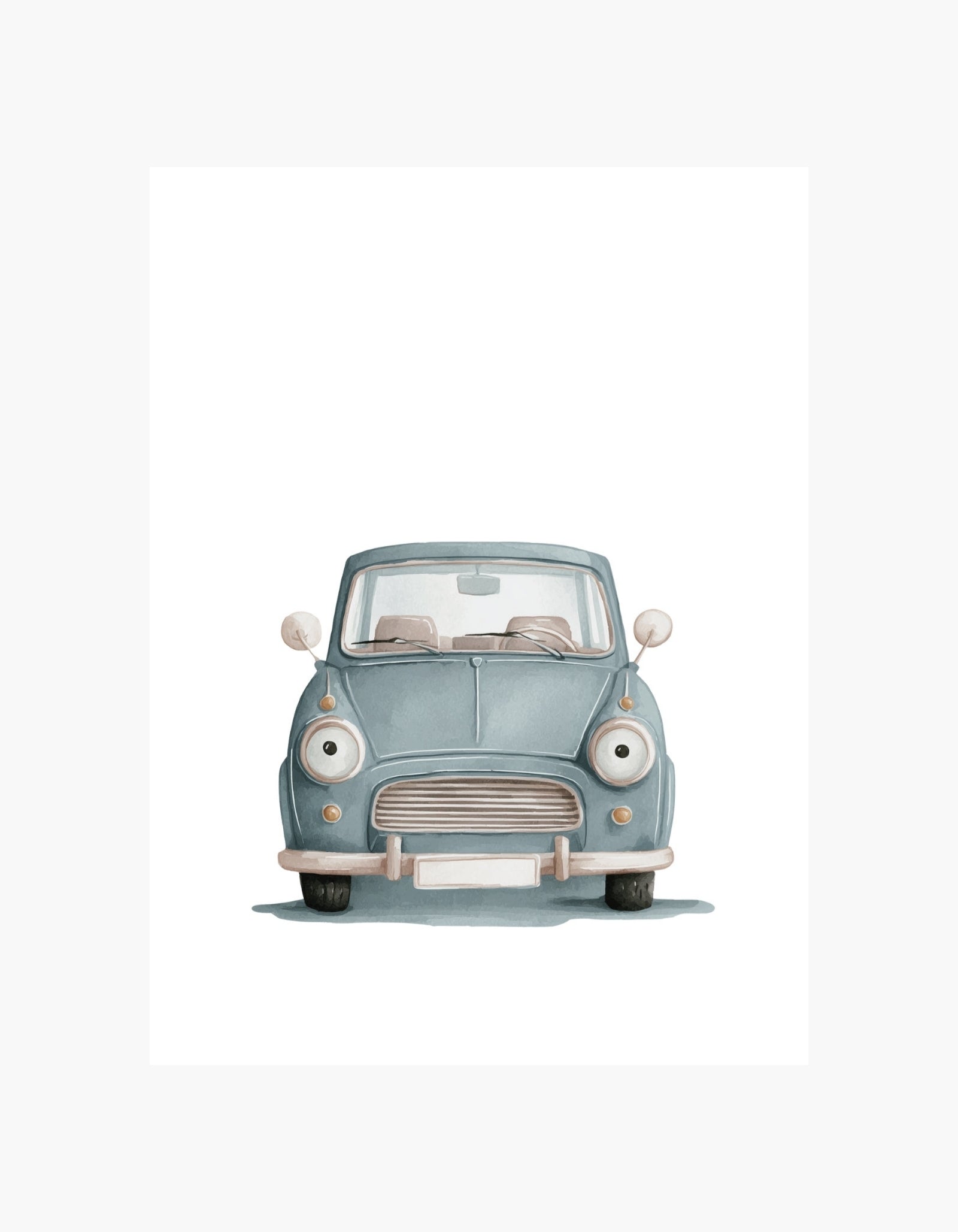Blue Car Poster