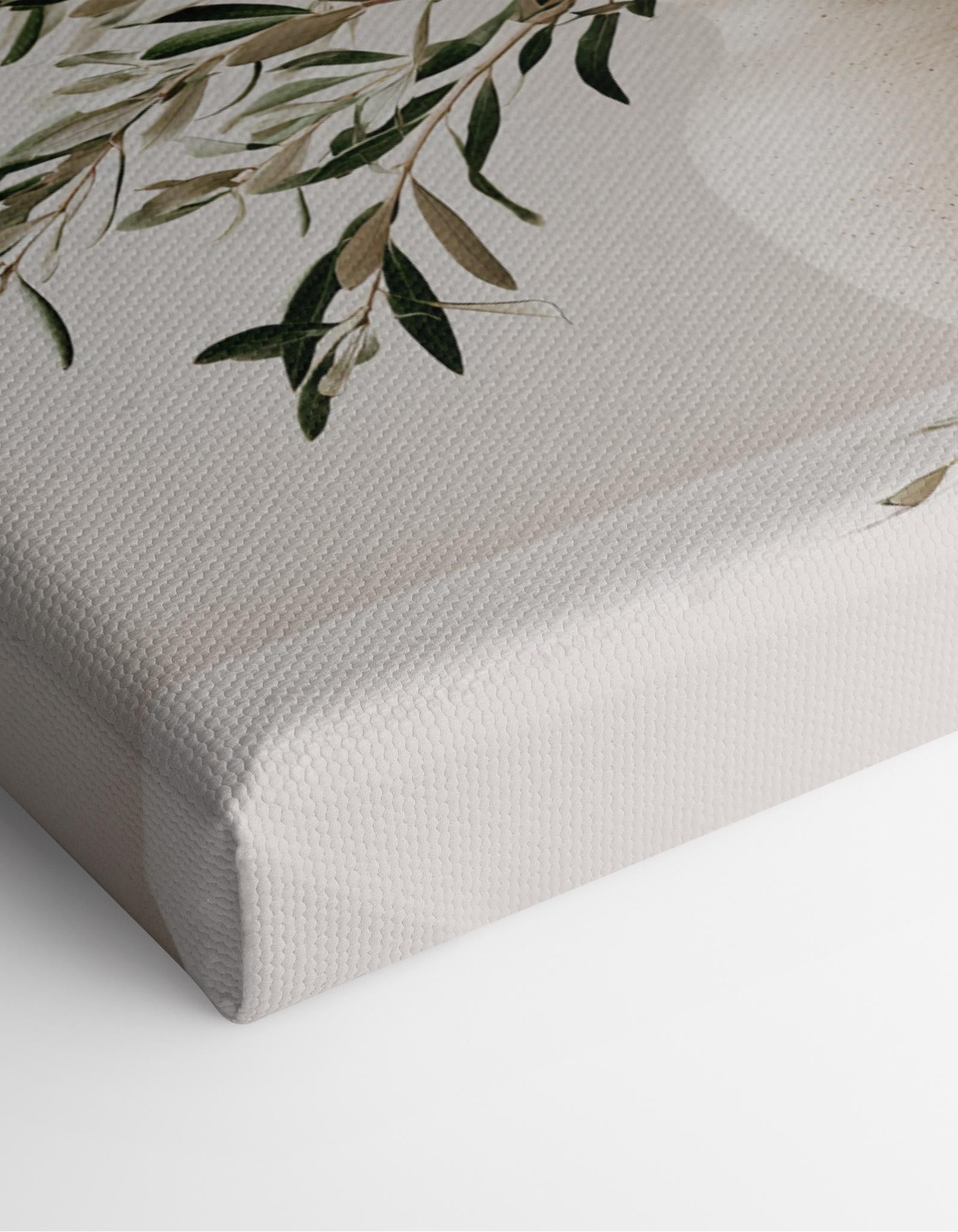 Olive Branches in Ceramic Vase Canvas
